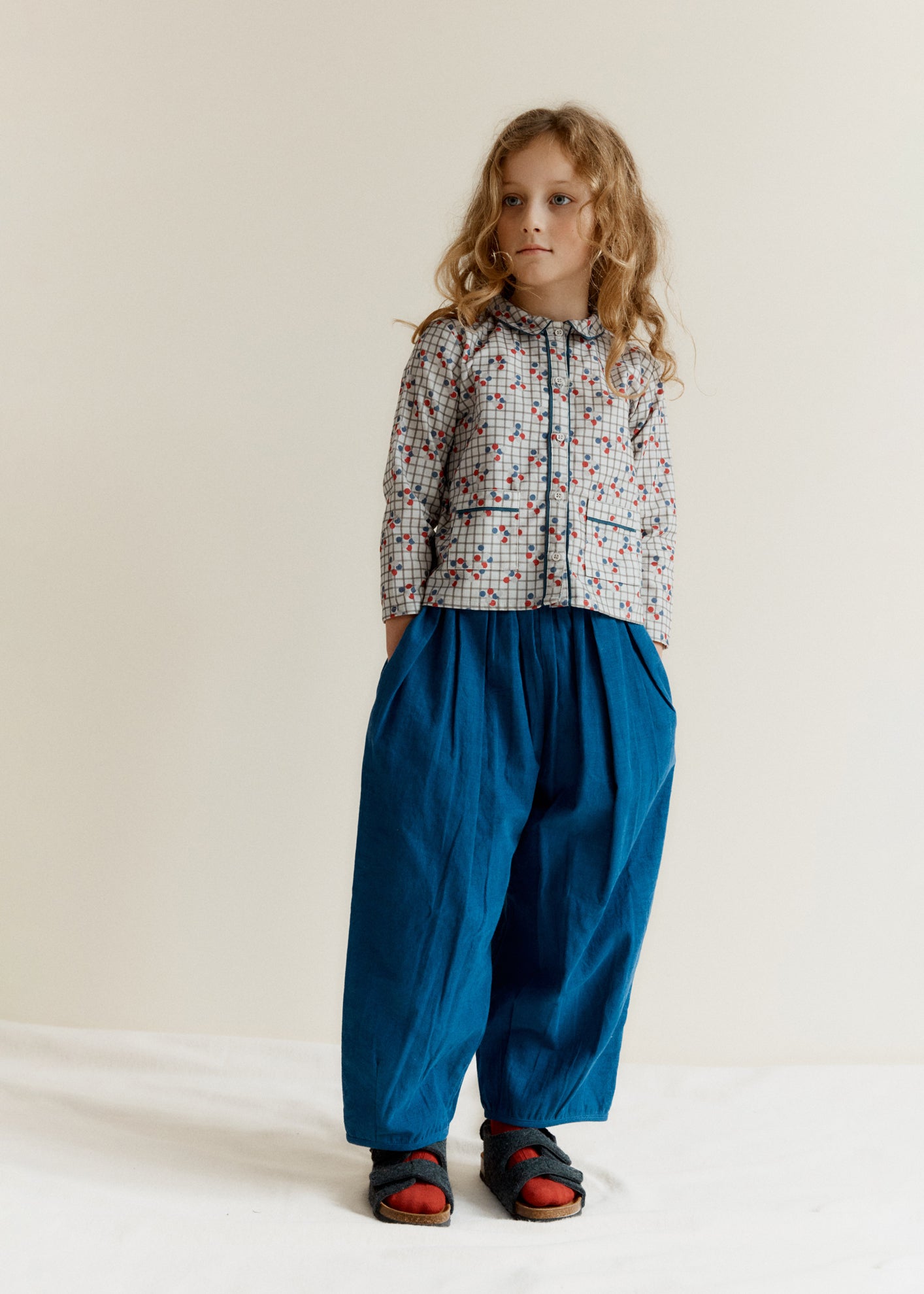 BOBBY CHILDREN'S COTTON CORDUROY TROUSERS - ROYAL BLUE