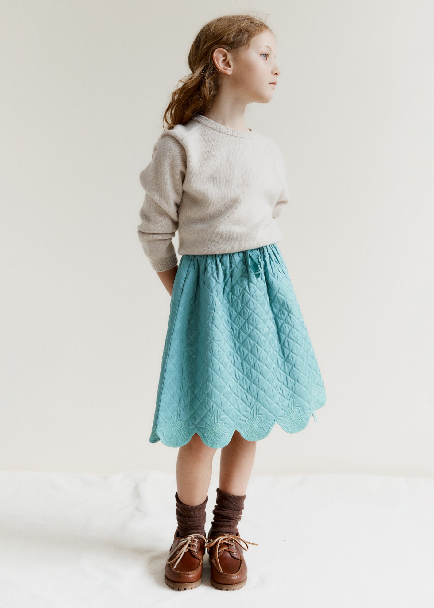 POA CHILDREN'S CASHMERE JUMPER - ECRU