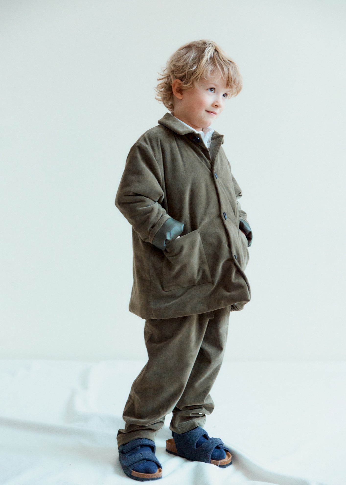 CHESTNUT CHILDREN'S TROUSERS - GOLDEN GREEN