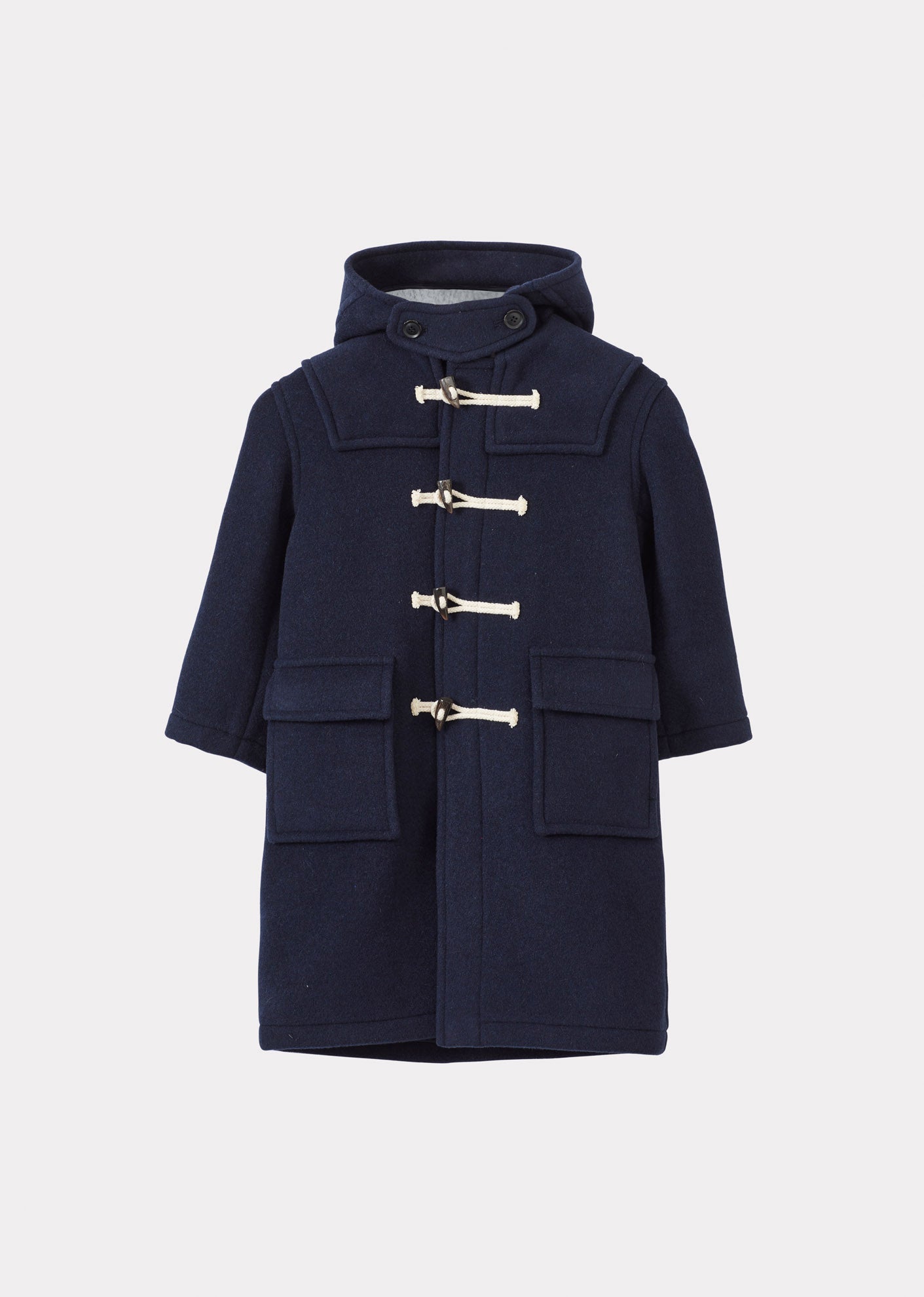 TEDDY DUFFLE COAT NAVY - Main Image