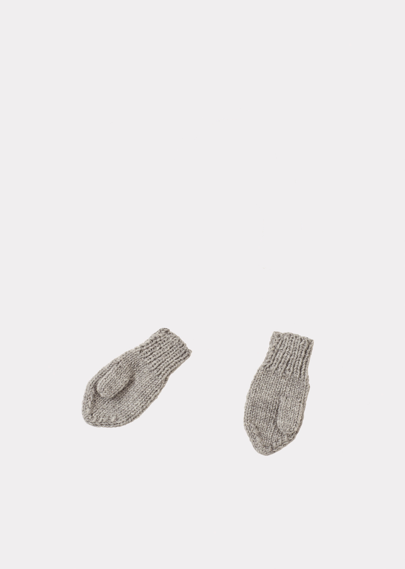 APO EMBROIDERED MITTENS - GREY/RED MULTI