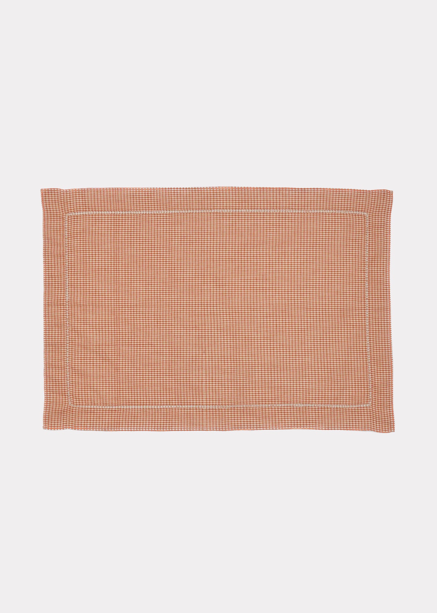 WOVEN PLACEMAT - BURGUNDY MICRO CHECK