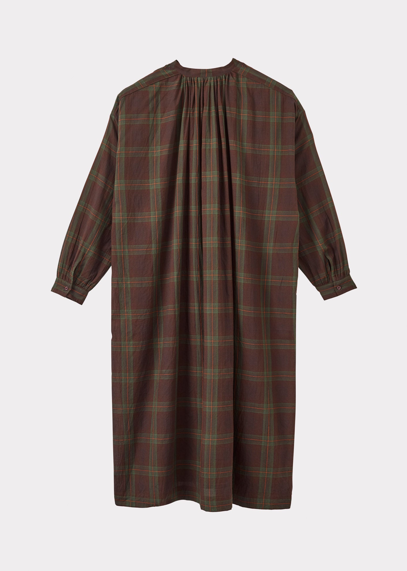 YEW DRESS - BROWN/GREEN/TARTAN