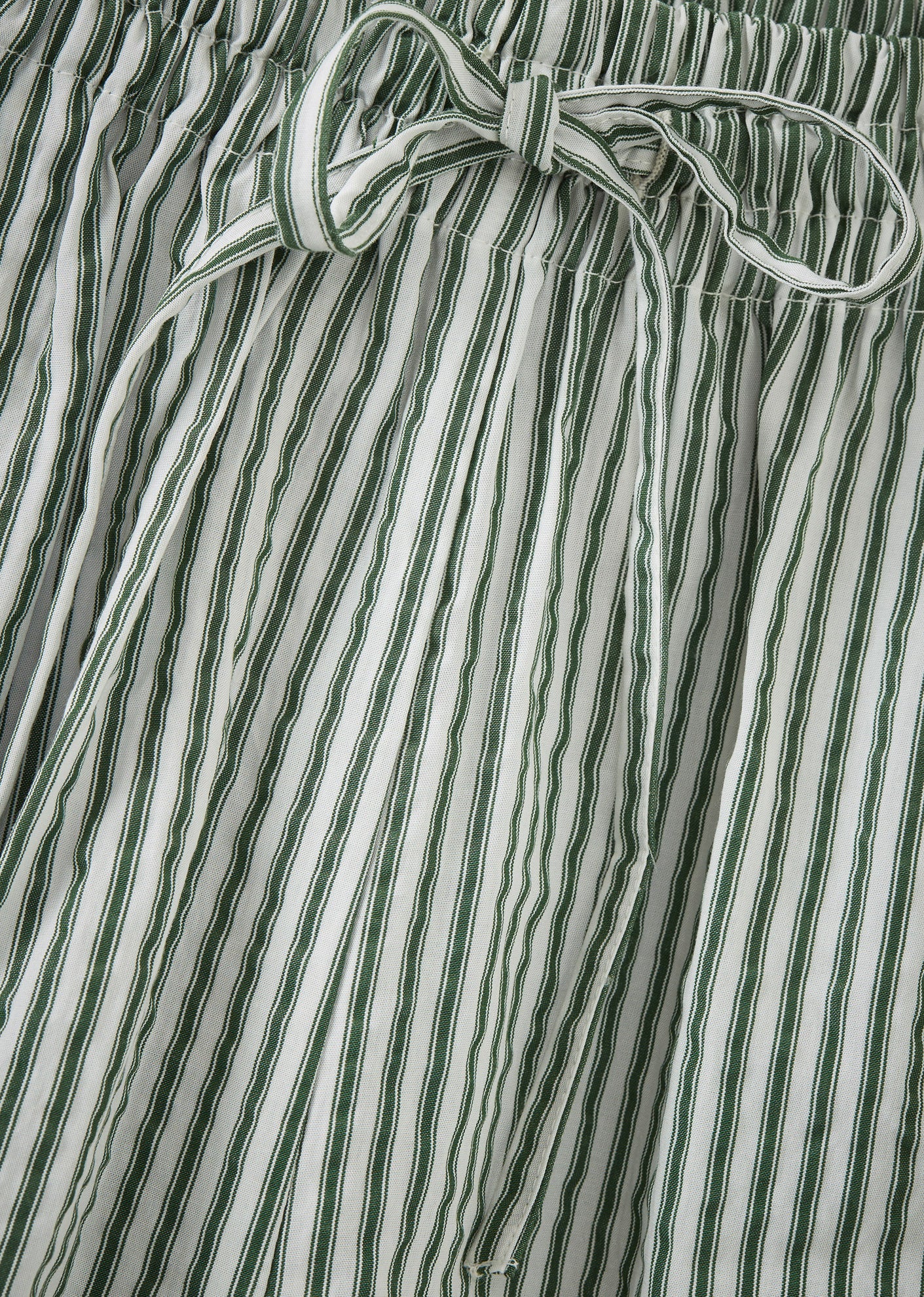 WOMAN STRIPE SHORTS - GREEN STRIPE