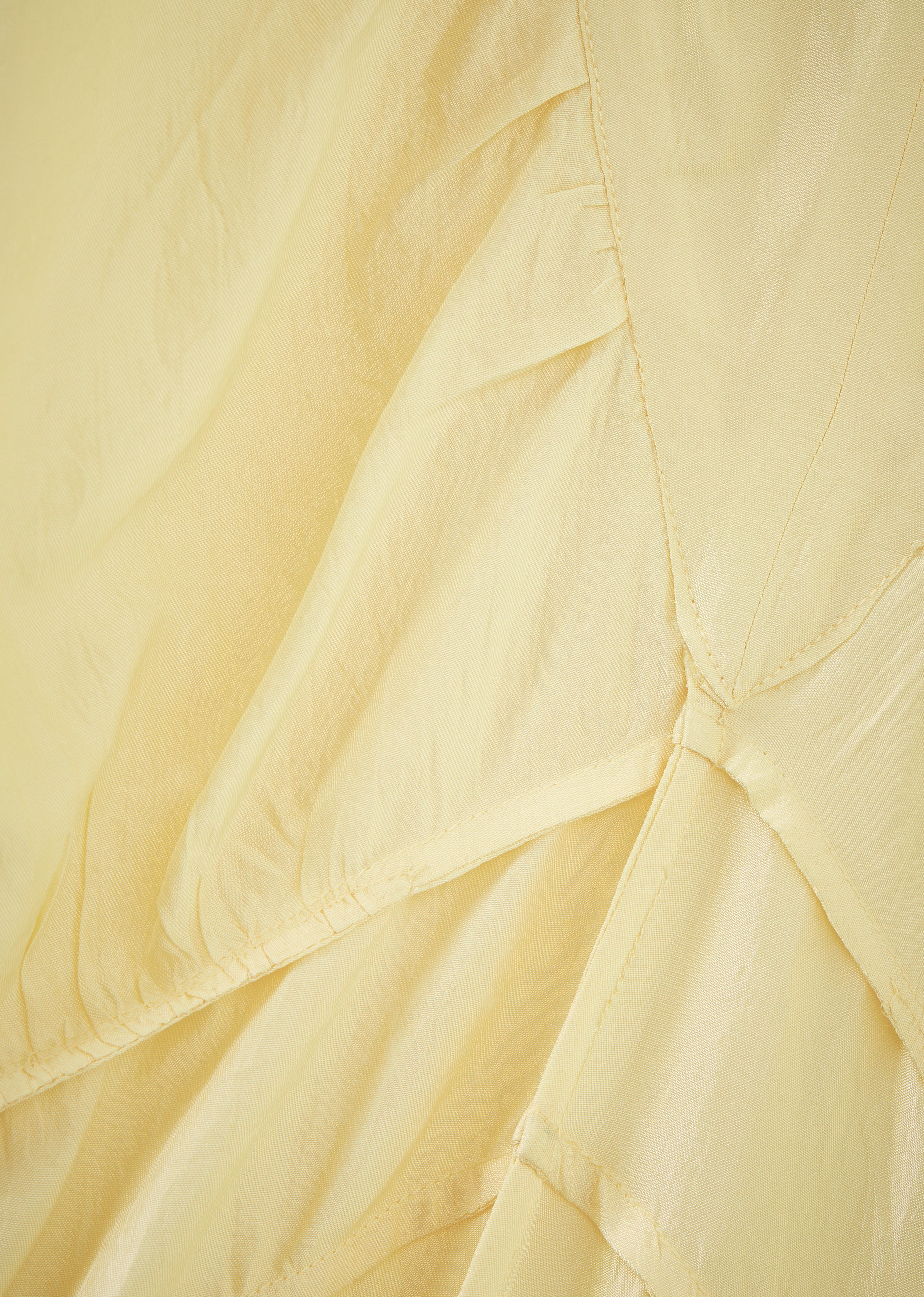 WOMEN'S PANELLED SILK DRESS - VANILLA