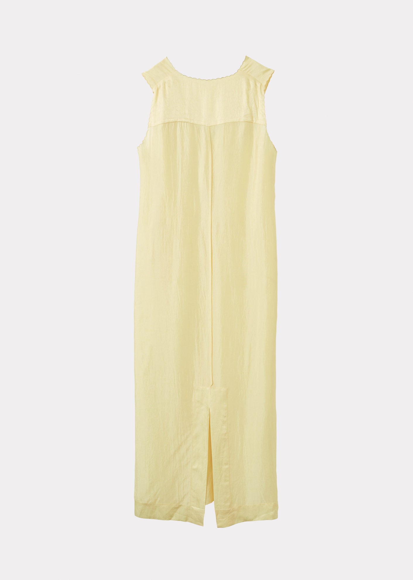 WOMEN'S PANELLED SILK DRESS - VANILLA