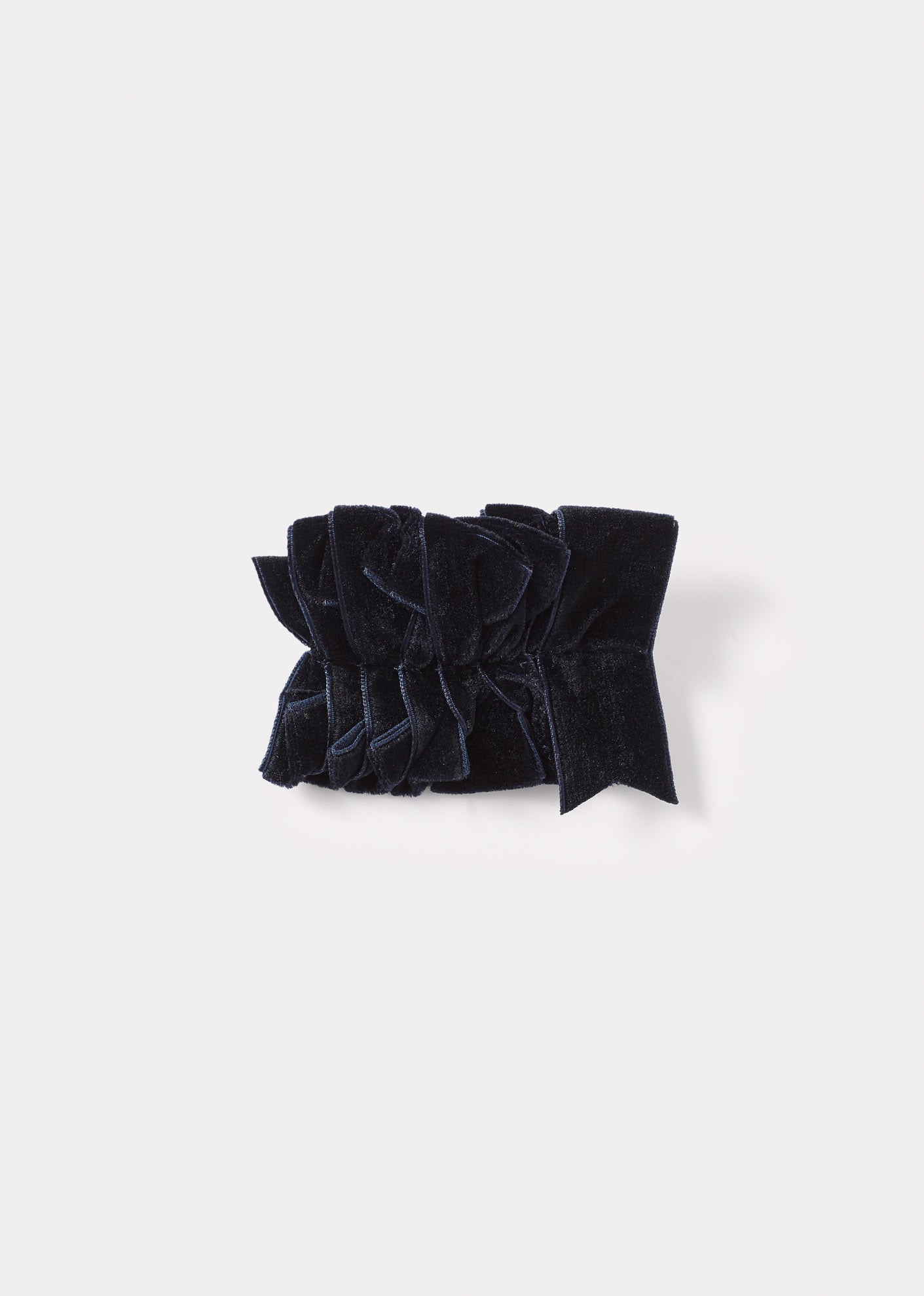 VINTAGE VELVET PARTY HAIRCLIP - MARINE
