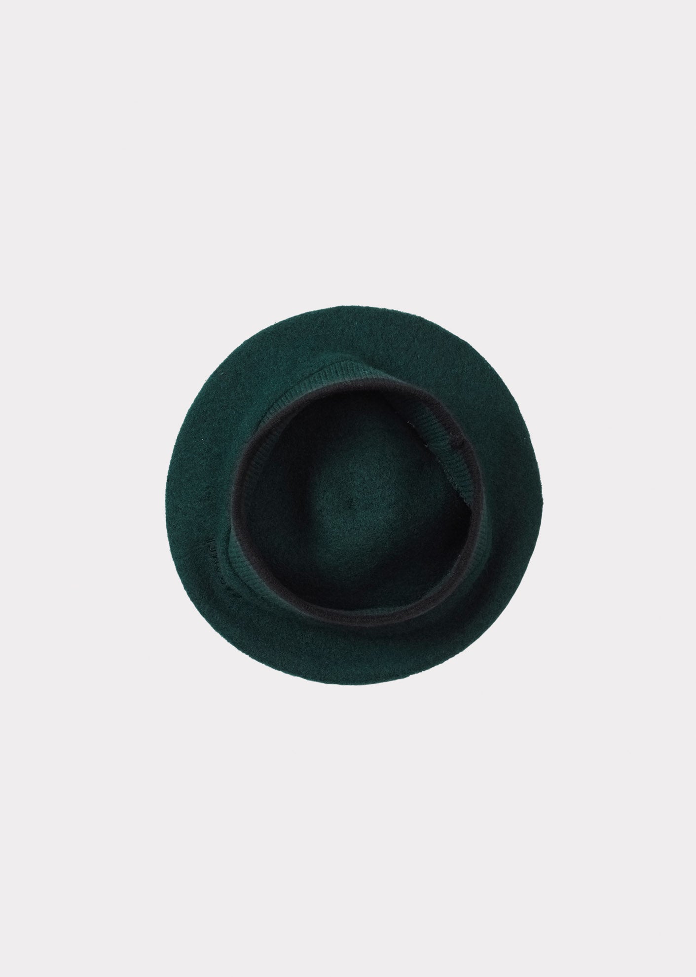 ABERFELDY CHILDREN'S WOOL BERET - GREEN BLACK