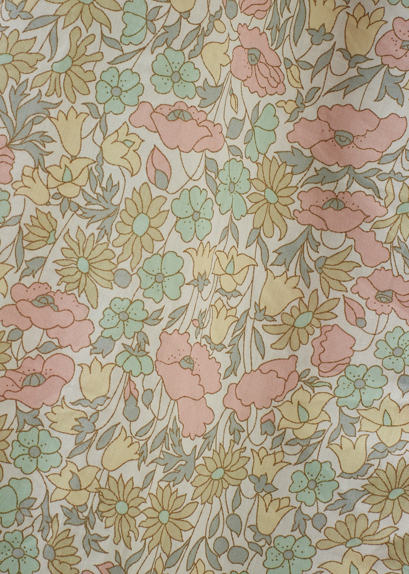 BELLA GIRL'S COTTON TANA LAWN SKIRT - LIBERTY POPPY AND DAISY PRINT