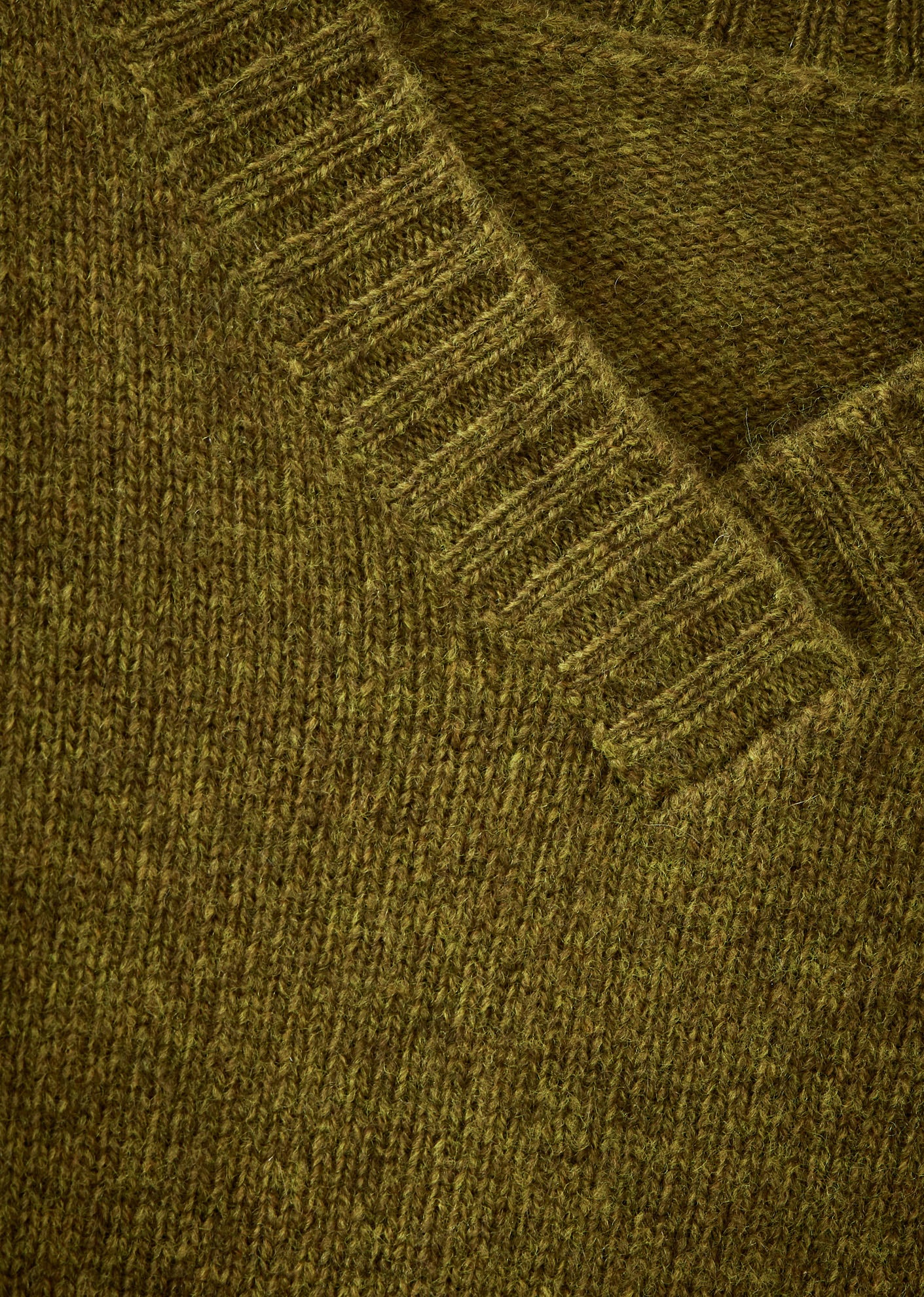 MULU CHILDREN'S WOOL MIX JUMPER - OLIVE