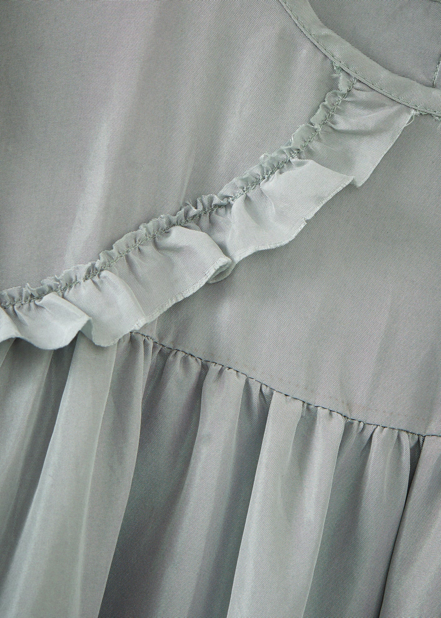 MARTA GIRL'S SILK DRESS - MIST BLUE