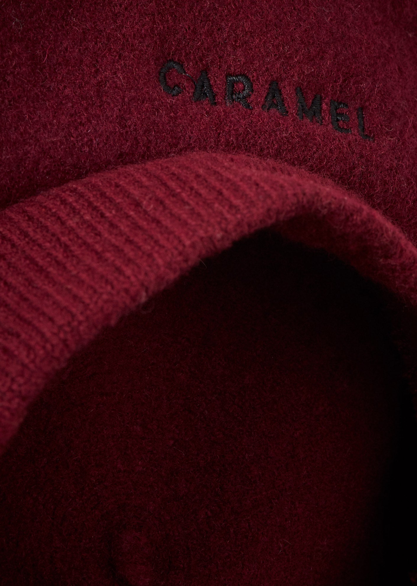 ABERFELDY CHILDREN'S WOOL BERET - BURGUNDY