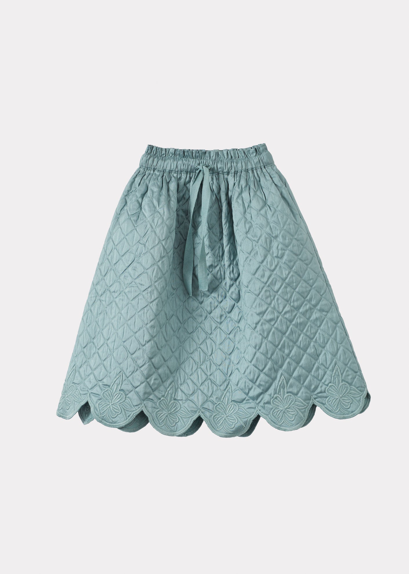 ATHENA GIRL'S SILK SKIRT - AQUA