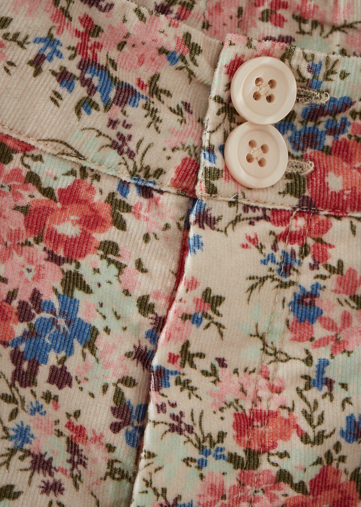 KATE GIRL'S COTTON CORDUROY TROUSERS - LIBERTY MAKINDRA PRINT