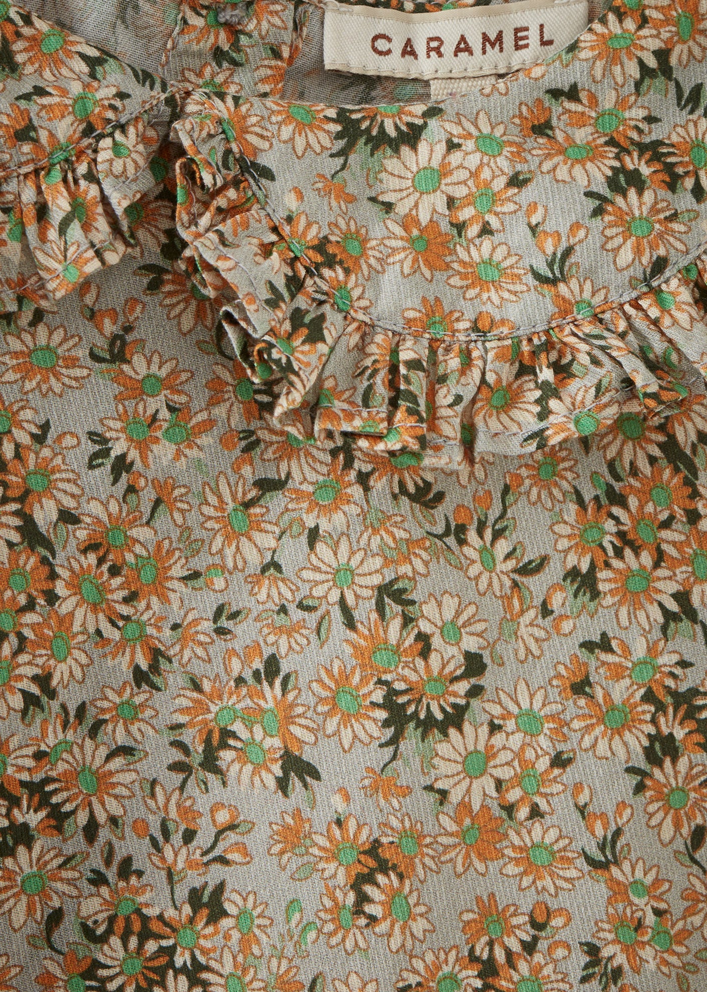 HARPER GIRL'S COTTON BLOUSE - DAISY PRINT