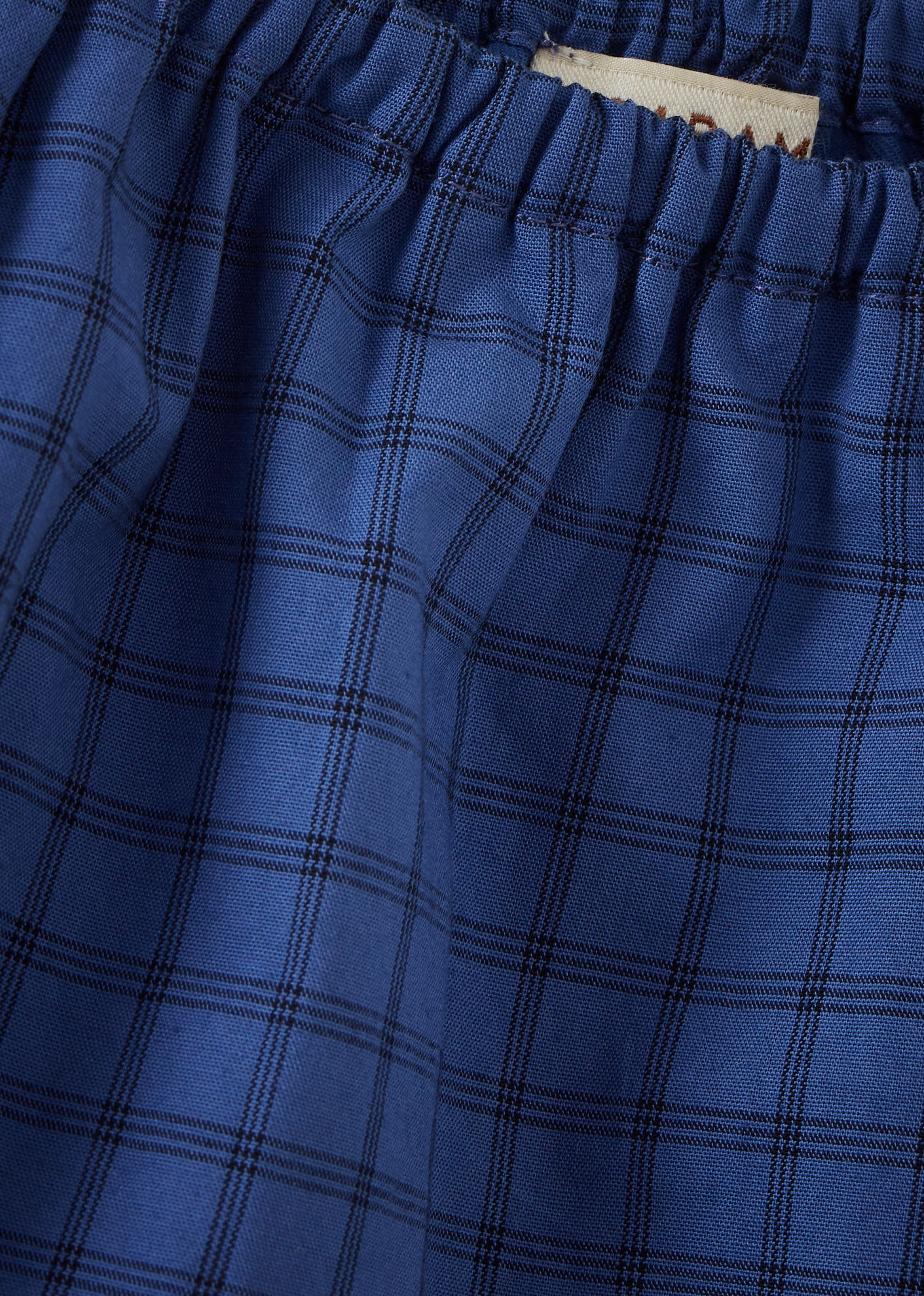 CLEMENT BABY COTTON TOP AND TROUSERS SET - DENIM BLUE CHECK