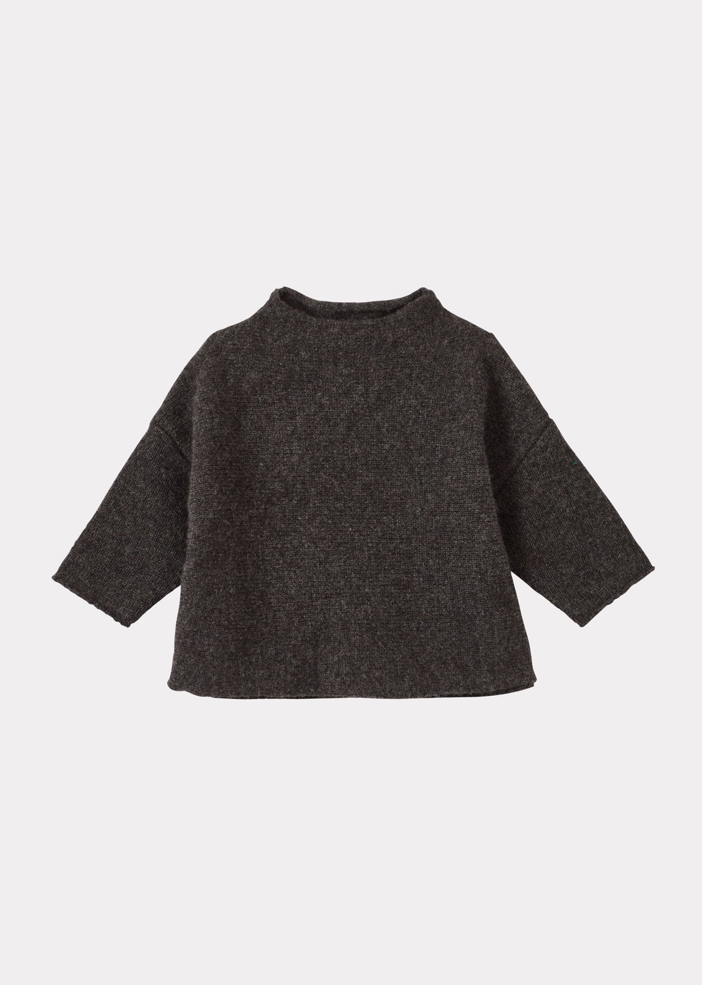 ANTONIA BABY WOOL JUMPER - CHARCOAL