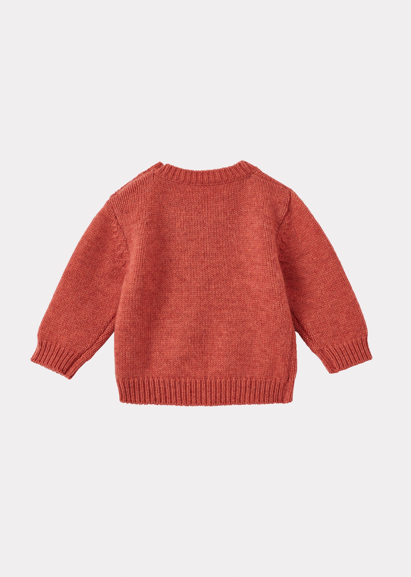 CHESTER BABY WOOL MIX JUMPER - CORAL