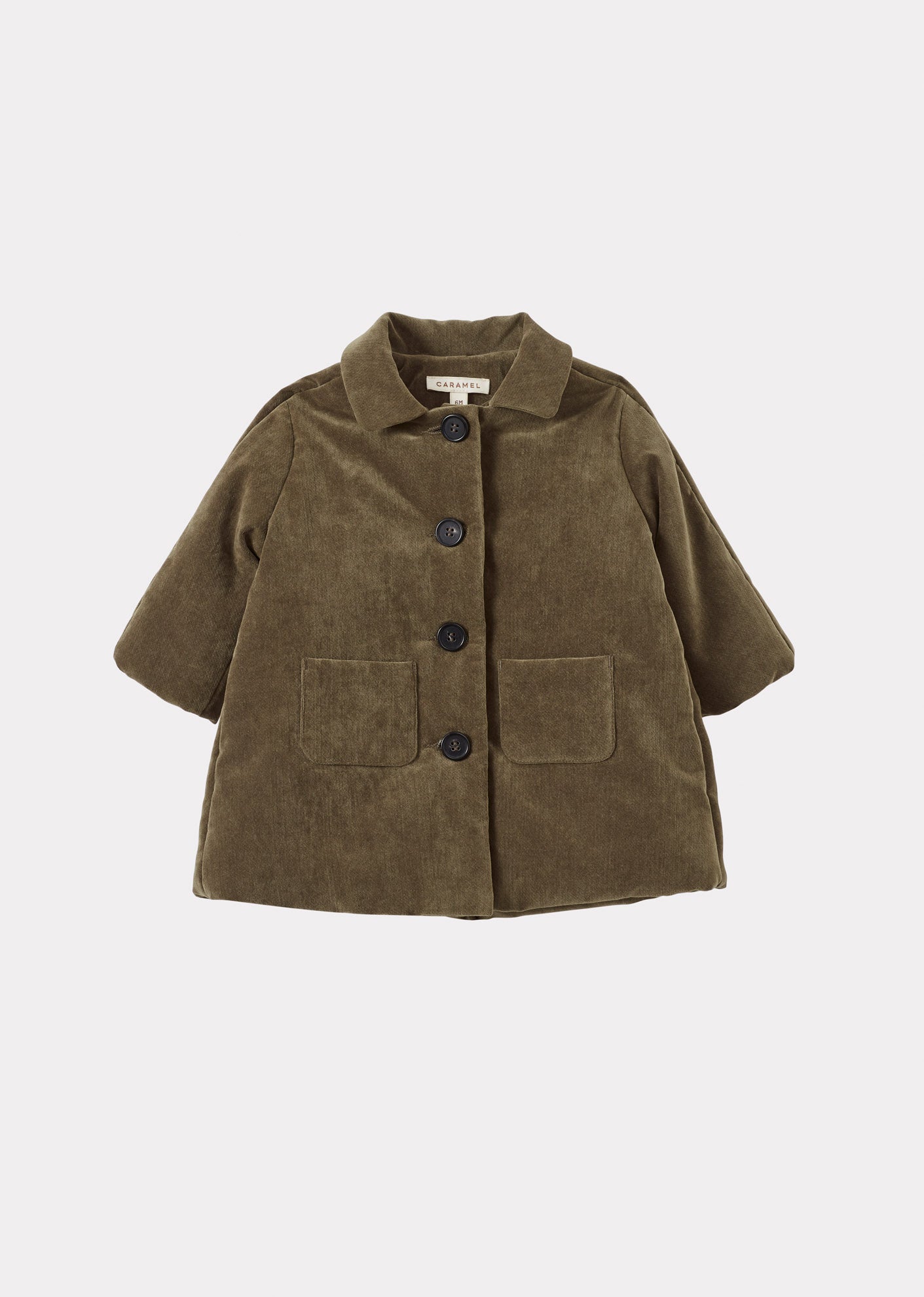 CHEE BABY VELVET COAT - GOLDEN GREEN