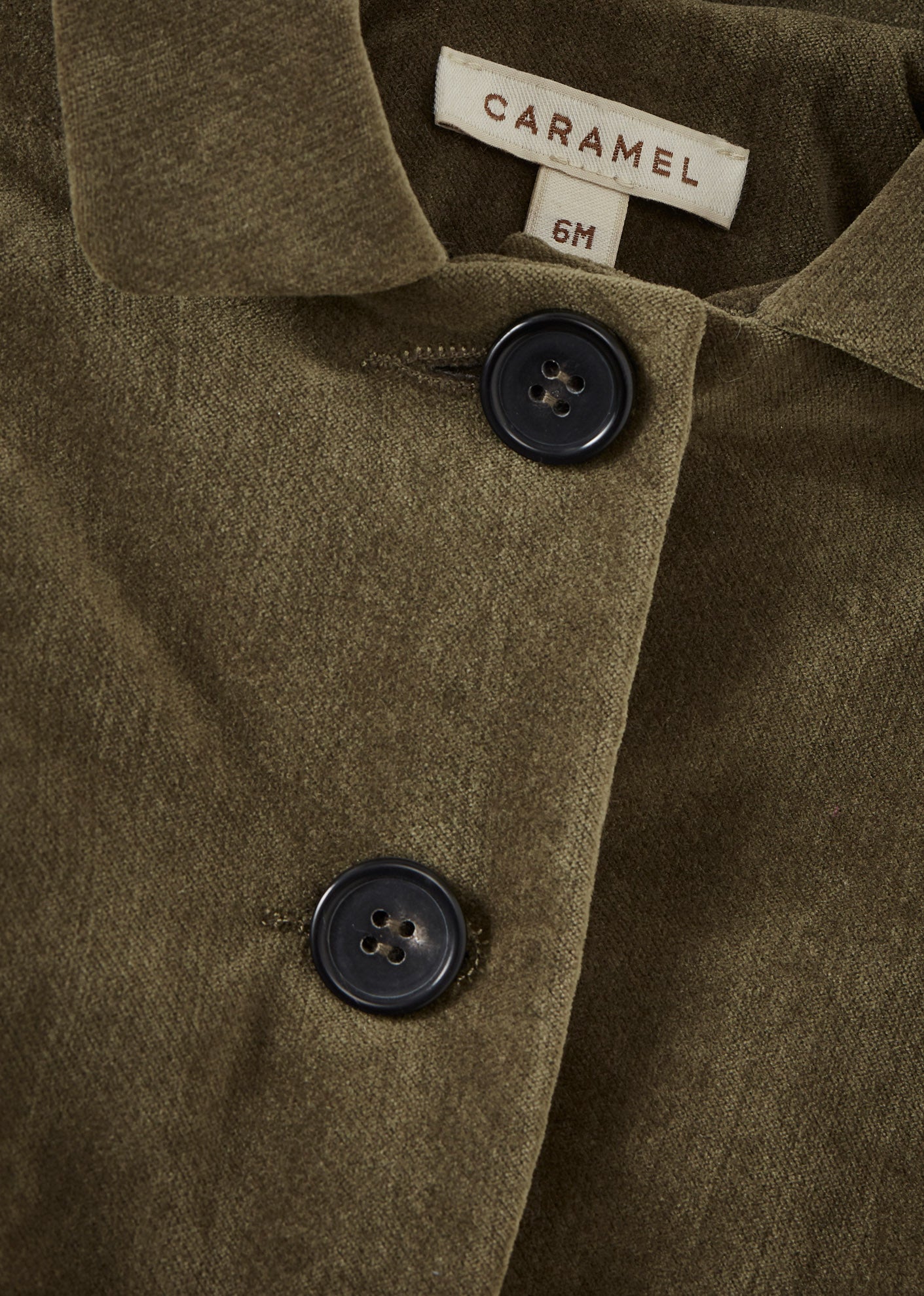 CHEE BABY VELVET COAT - GOLDEN GREEN