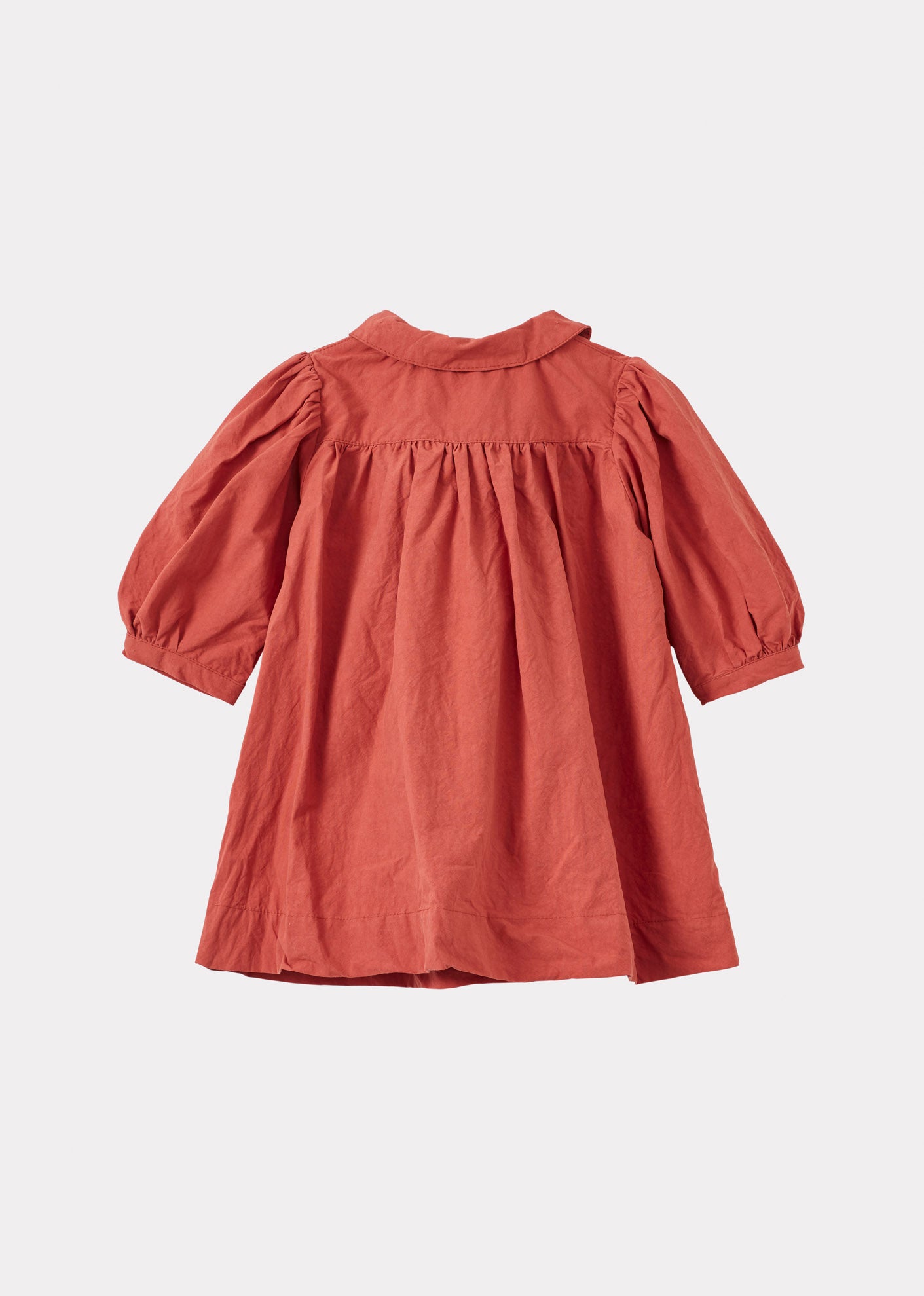 NINA BABY GIRL'S DRESS - BRICK RED