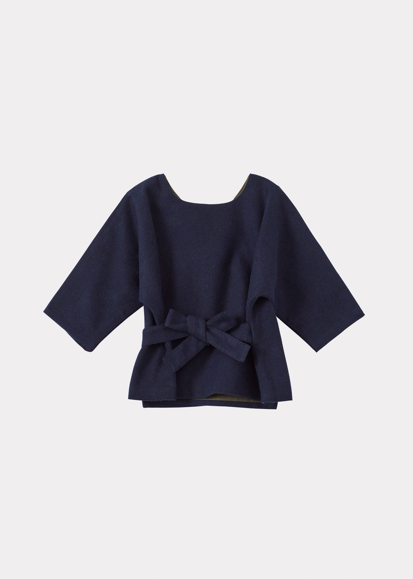 CLEMENT BABY COTTON TOP AND TROUSERS SET - NAVY