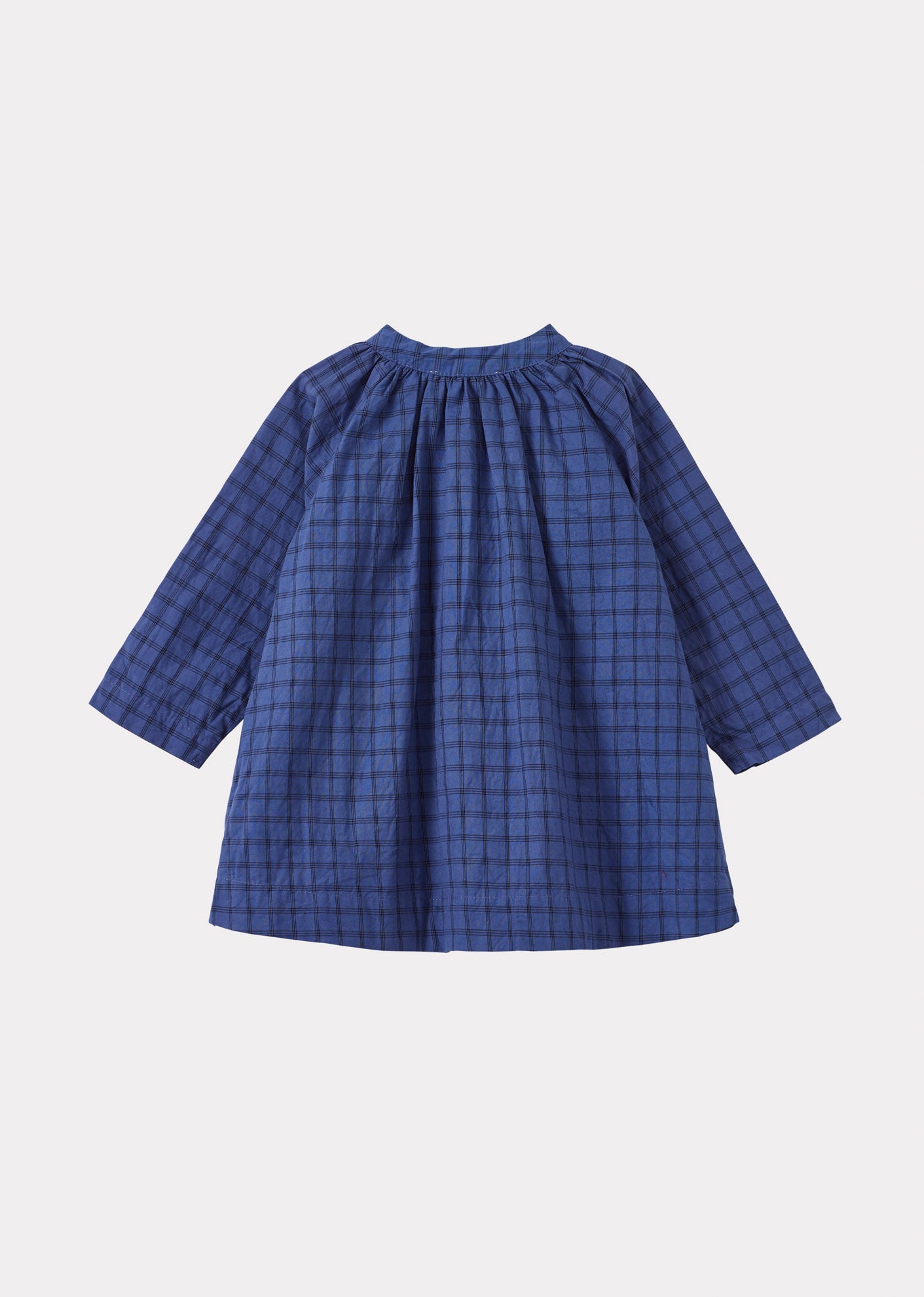 YEW BABY GIRL'S DRESS - DENIM BLUE CHECK
