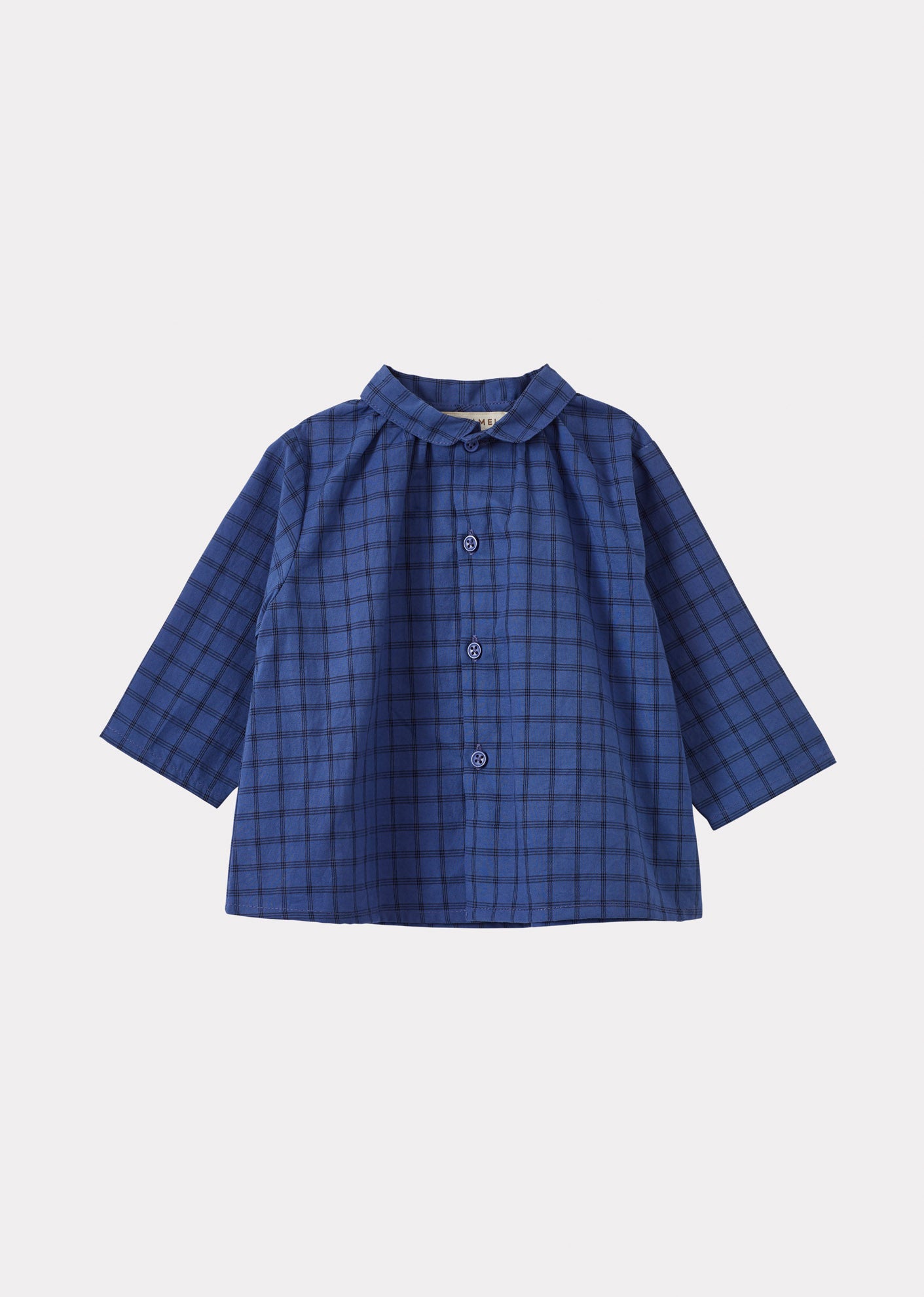 ALOE BABY SHIRT - DENIM BLUE CHECK