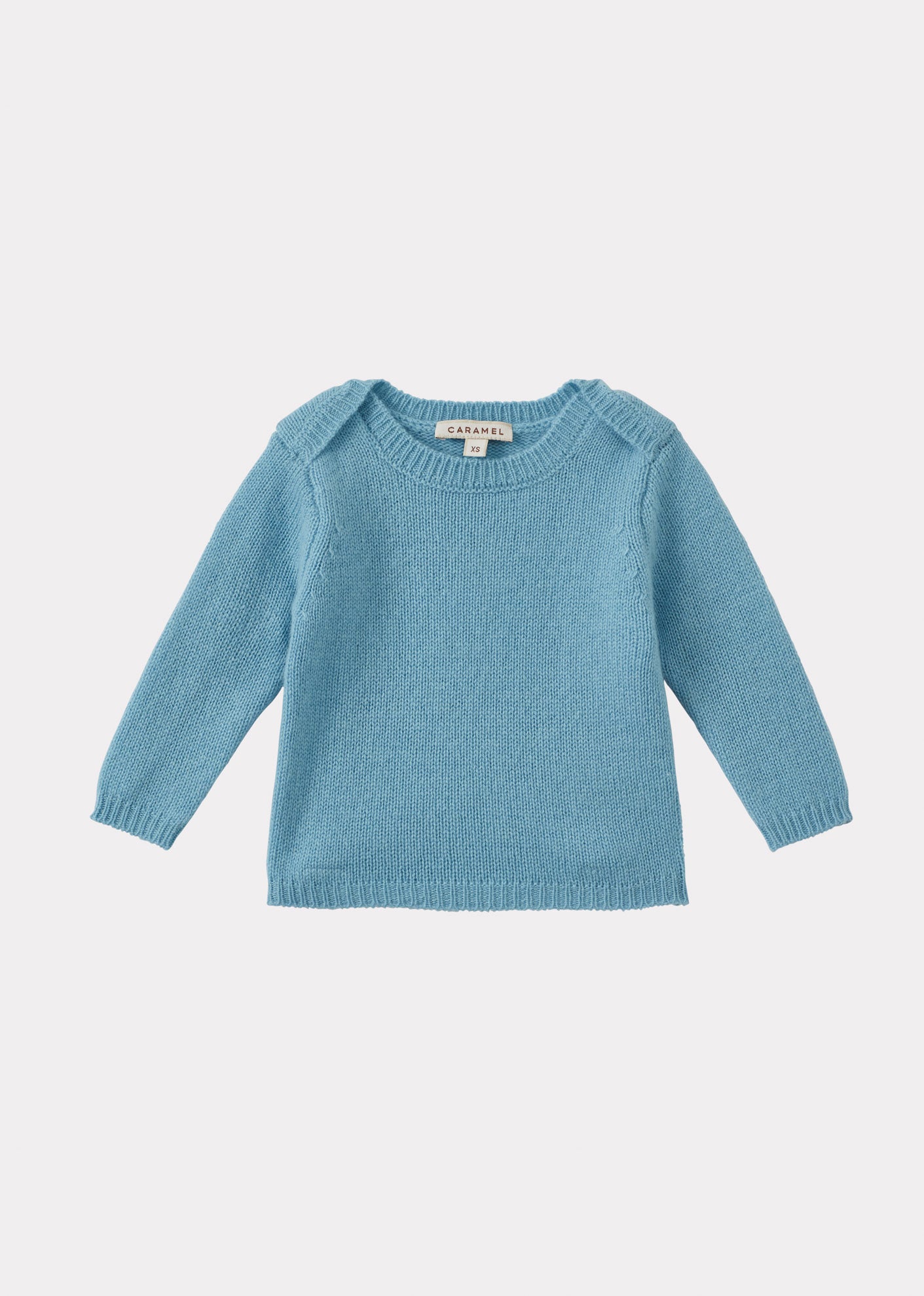 GALLOWAY CASHMERE BABY JUMPER - PALE BLUE