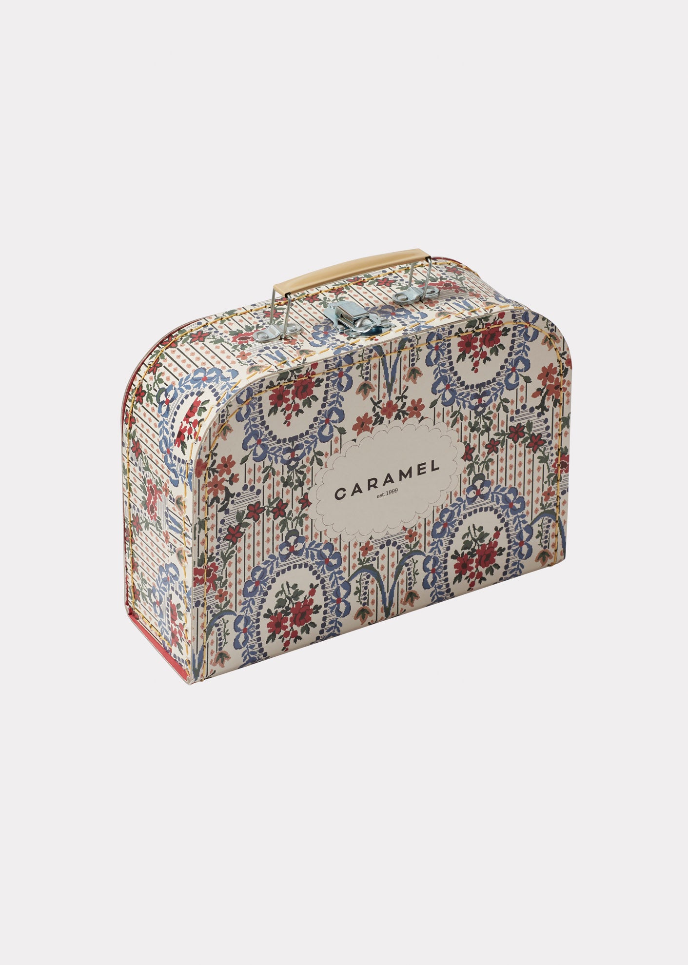SMALL SUITCASE - FLORAL LACE ECRU PRINT