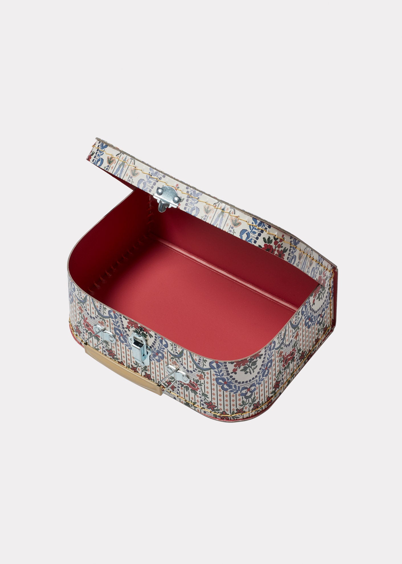 SMALL SUITCASE - FLORAL LACE ECRU PRINT