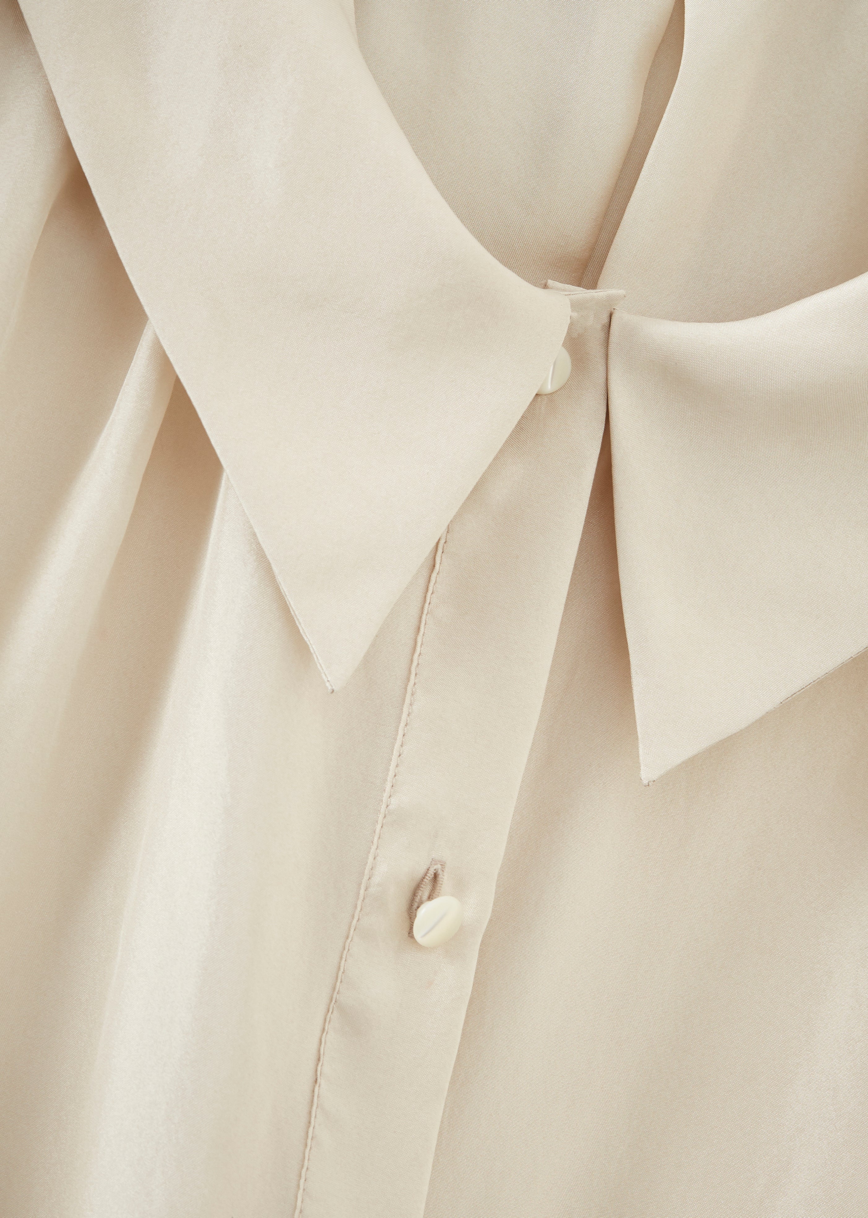 LAINA WOMEN'S SILK BLOUSE - ECRU