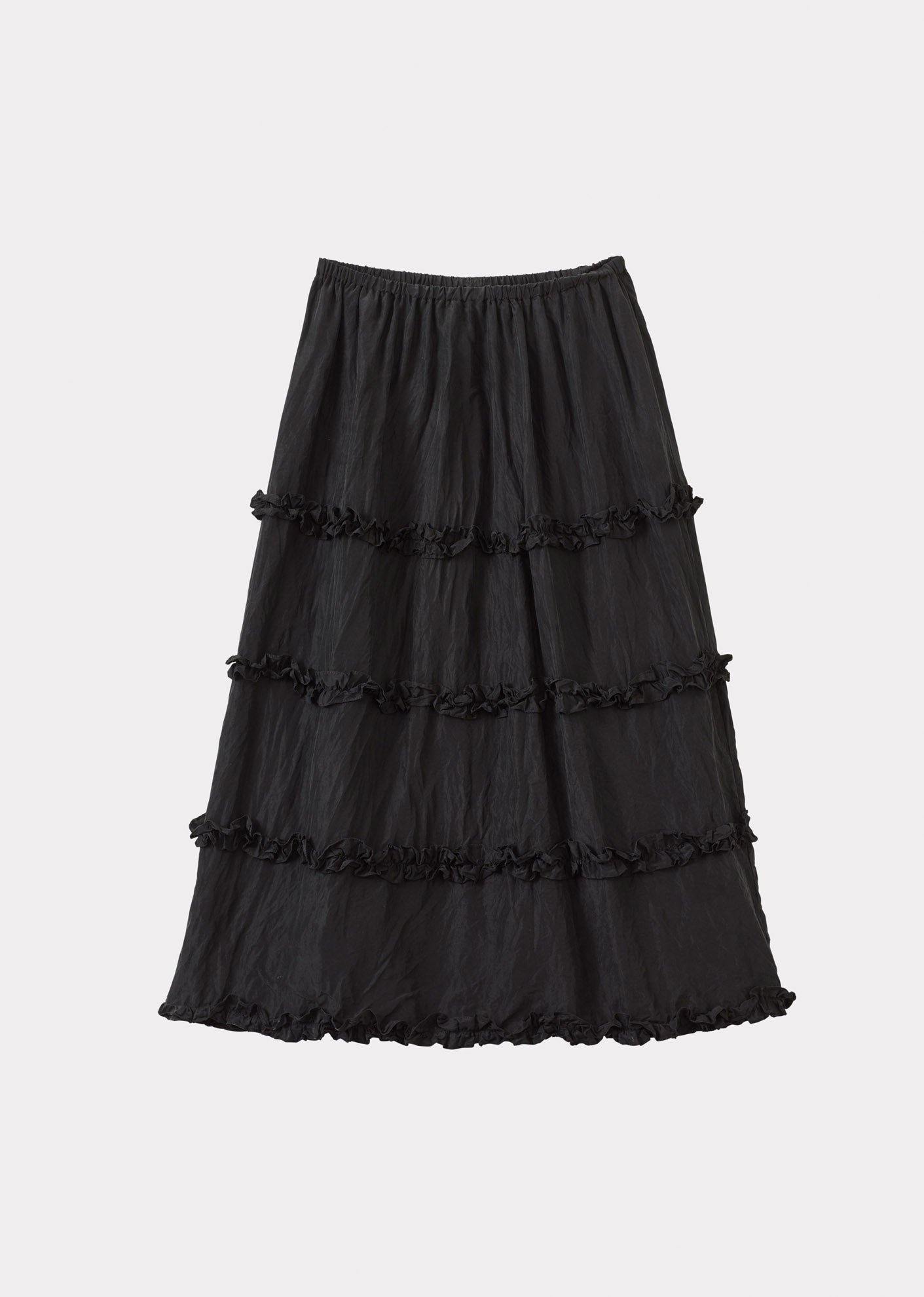 VERITY WOMEN'S SILK SKIRT - BLACK