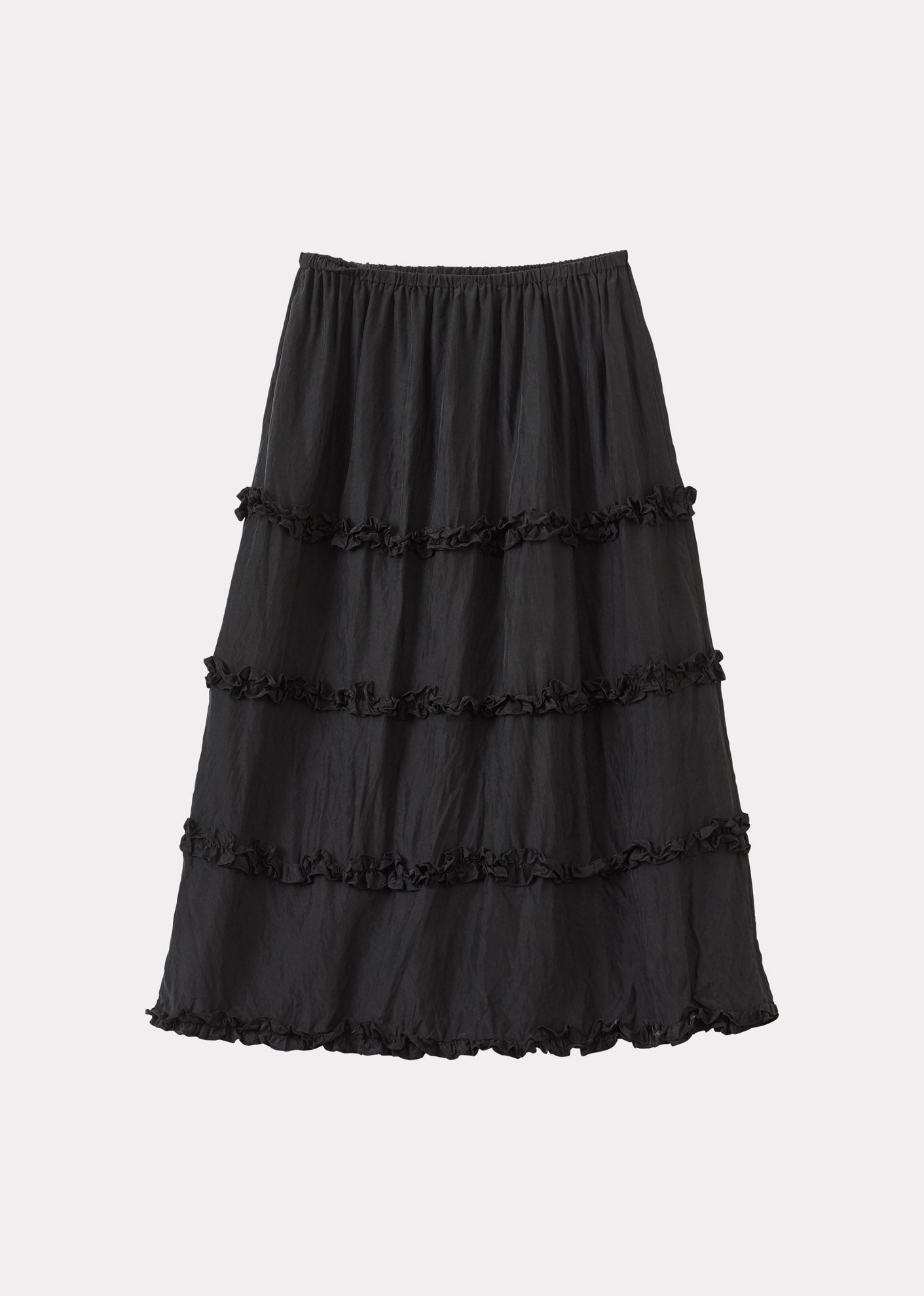 VERITY WOMEN'S SILK SKIRT - BLACK