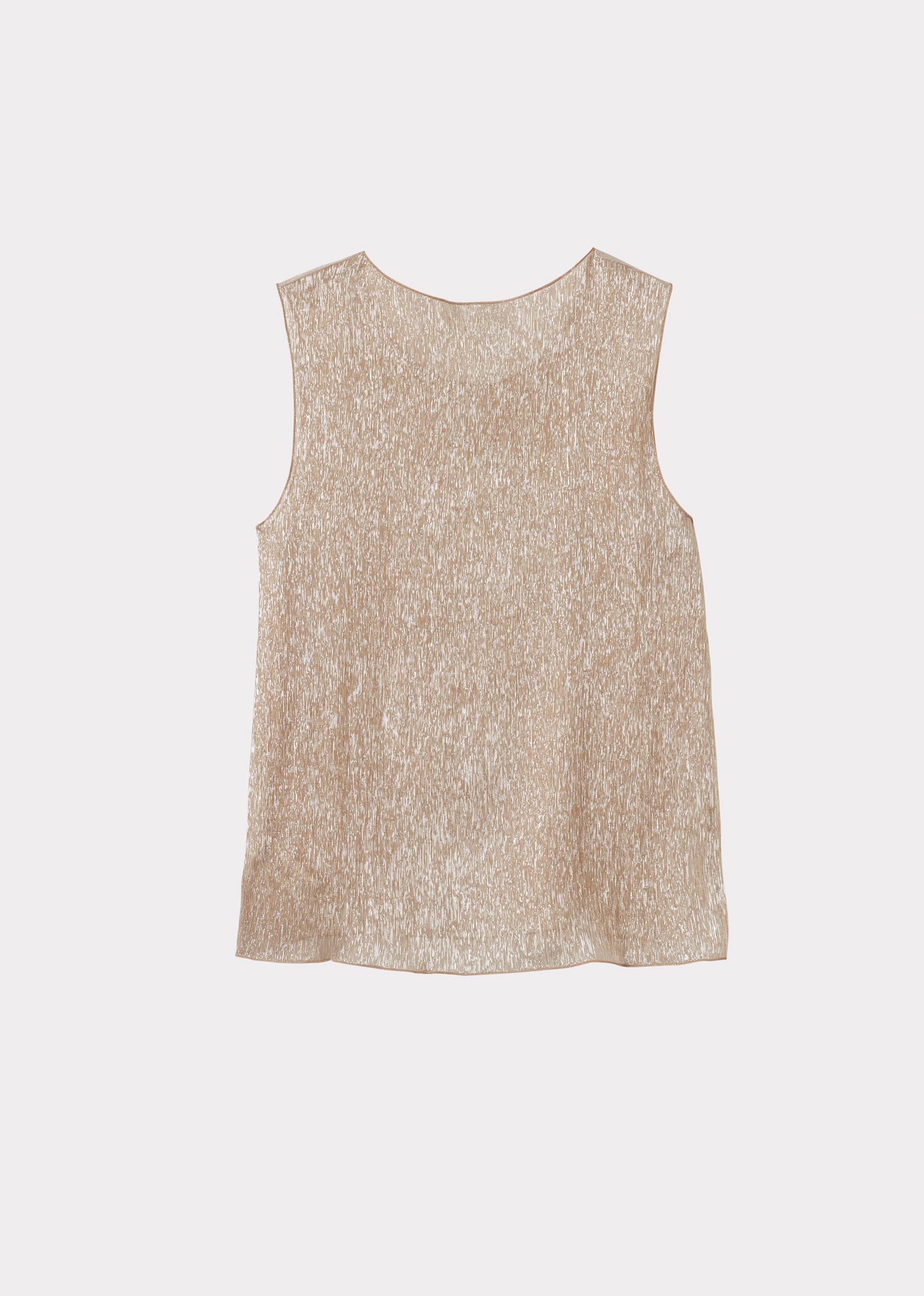 WOMEN'S SILK VEST - CHAMPAGNE