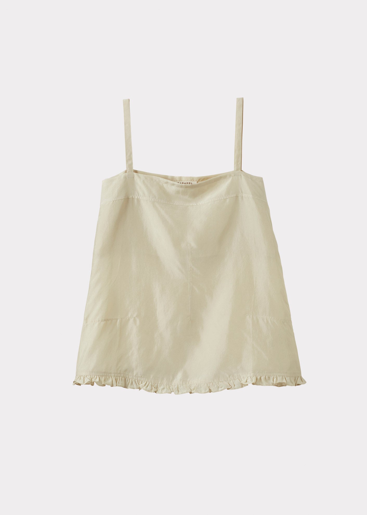 WOMEN'S SILK CAMI TOP - ECRU
