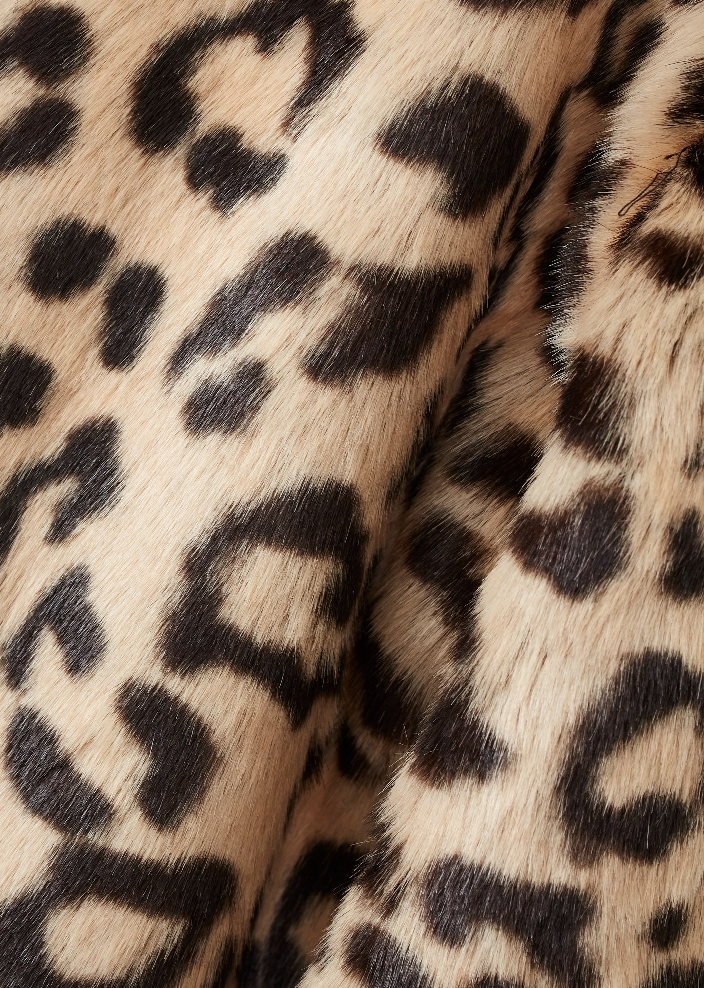 EZRA GIRL'S FAUX FUR COAT - LEOPARD PRINT