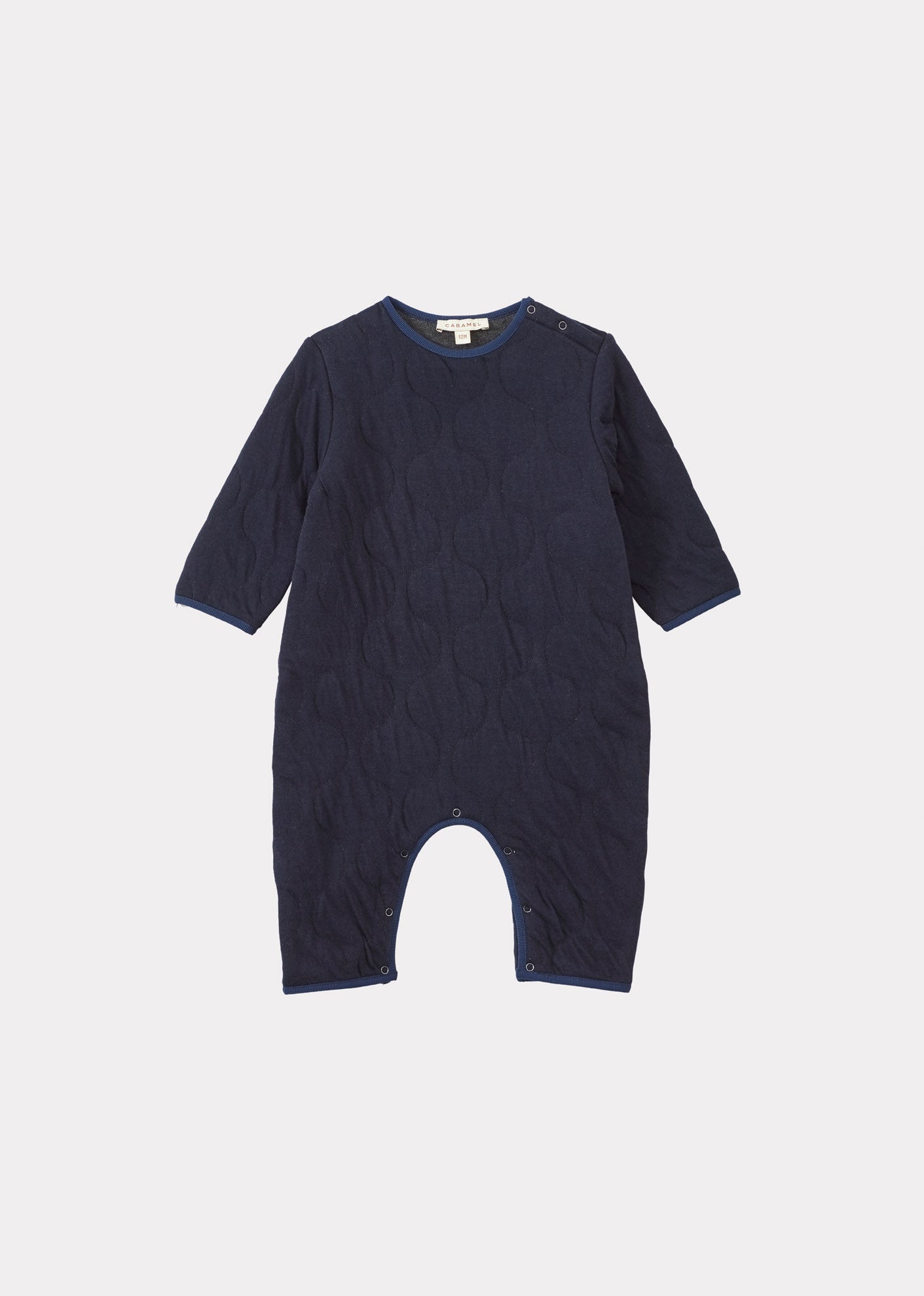 LARCH COTTON BABY ROMPER - NAVY