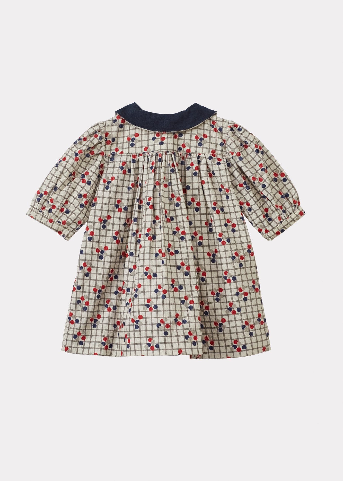 NINA BABY GIRL'S DRESS - DOTTY CHECK