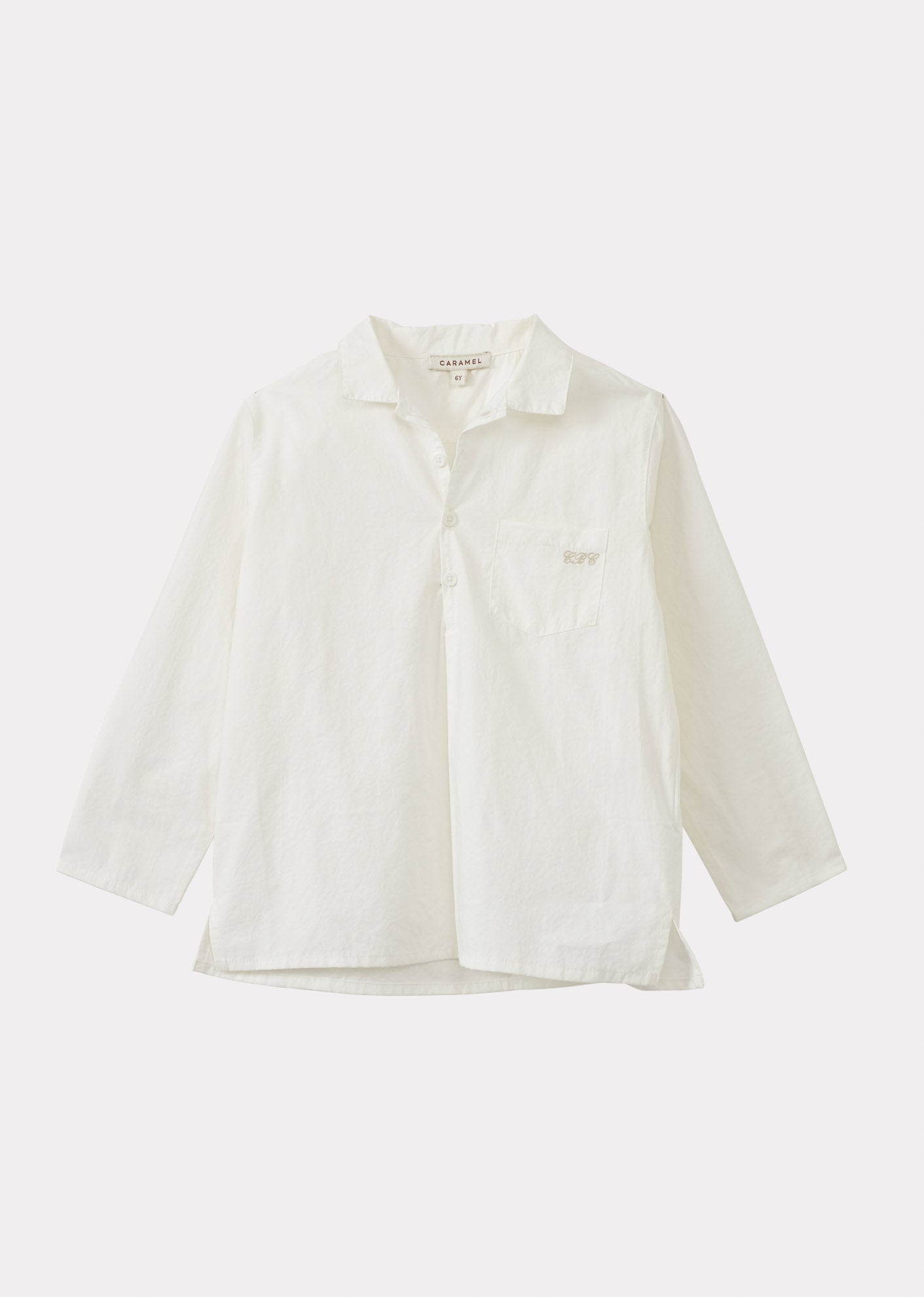 BULLSHARK CHILDREN'S COTTON SHIRT - ECRU