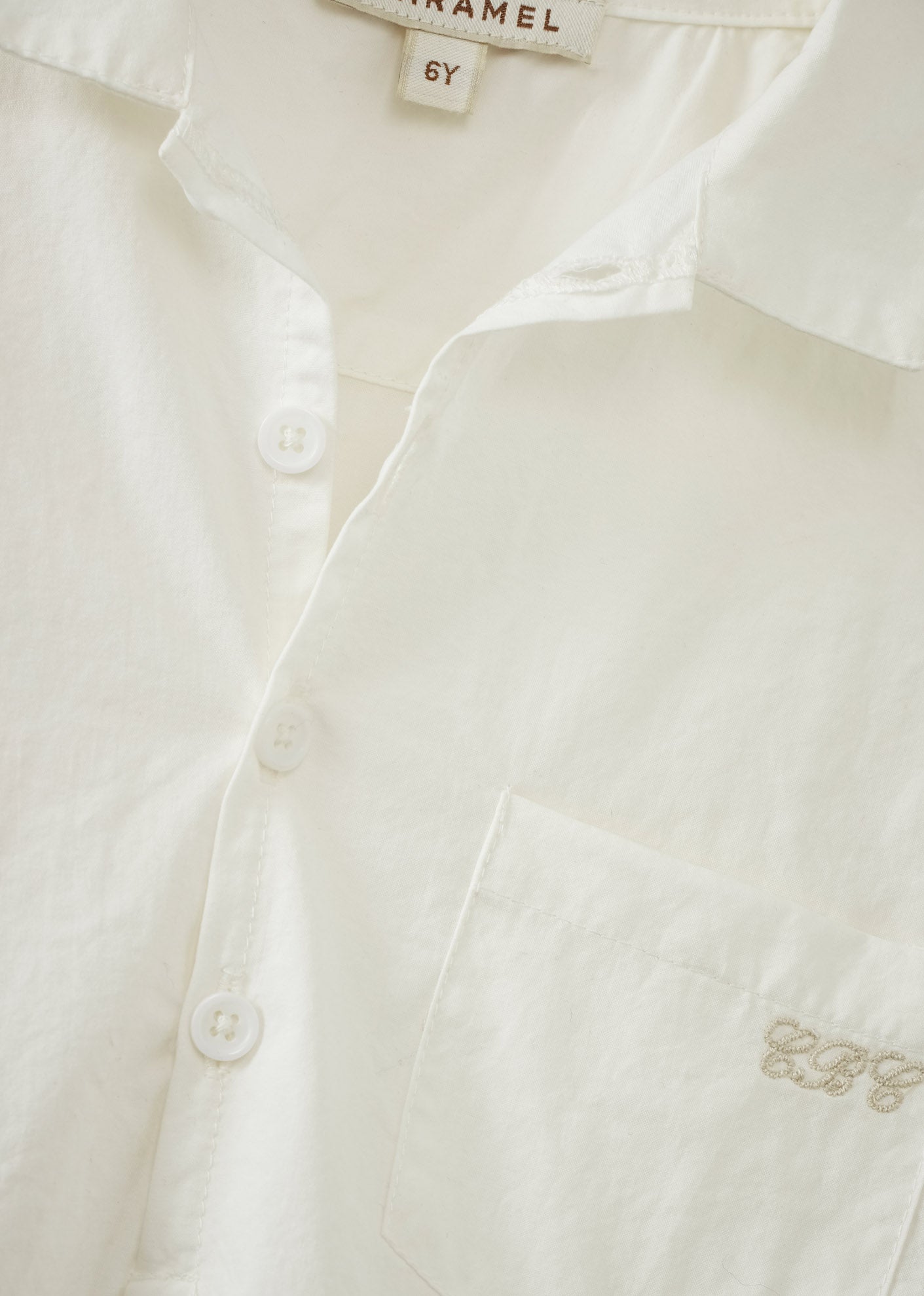 BULLSHARK CHILDREN'S COTTON SHIRT - ECRU