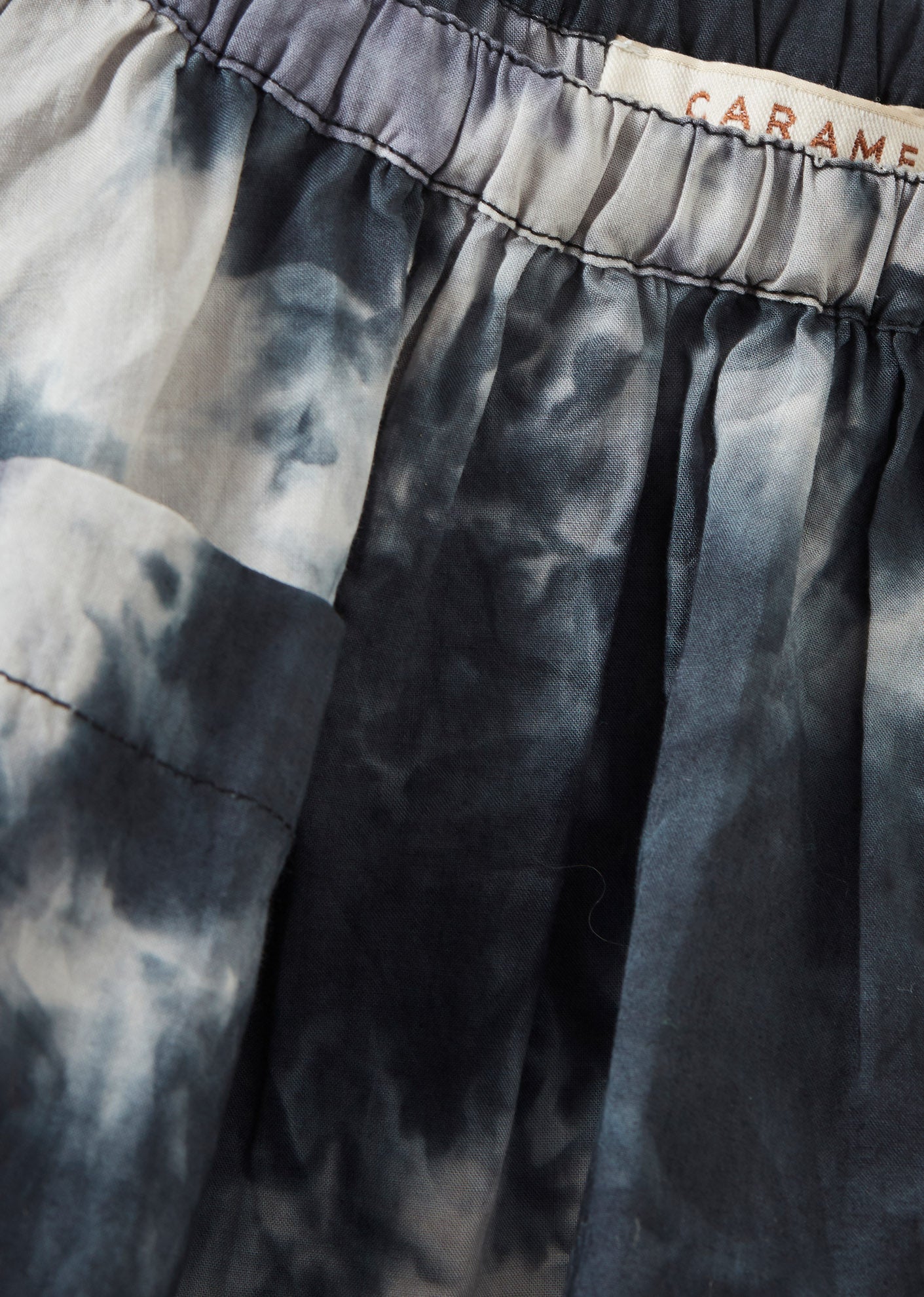 MYLA GIRL'S SKIRT - CHARCOAL TIE-DYE