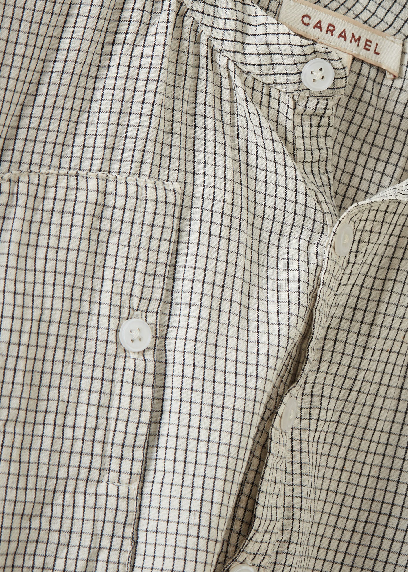 YEW GIRL'S COTTON DRESS - BLACK CHECK