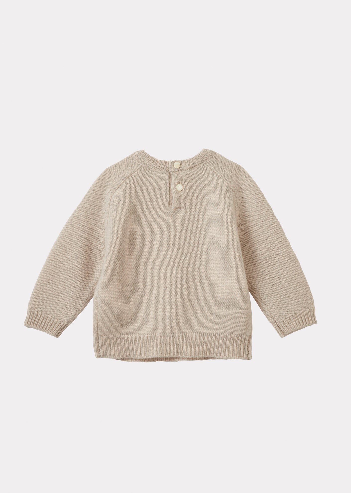 POA BABY CASHMERE JUMPER - ECRU