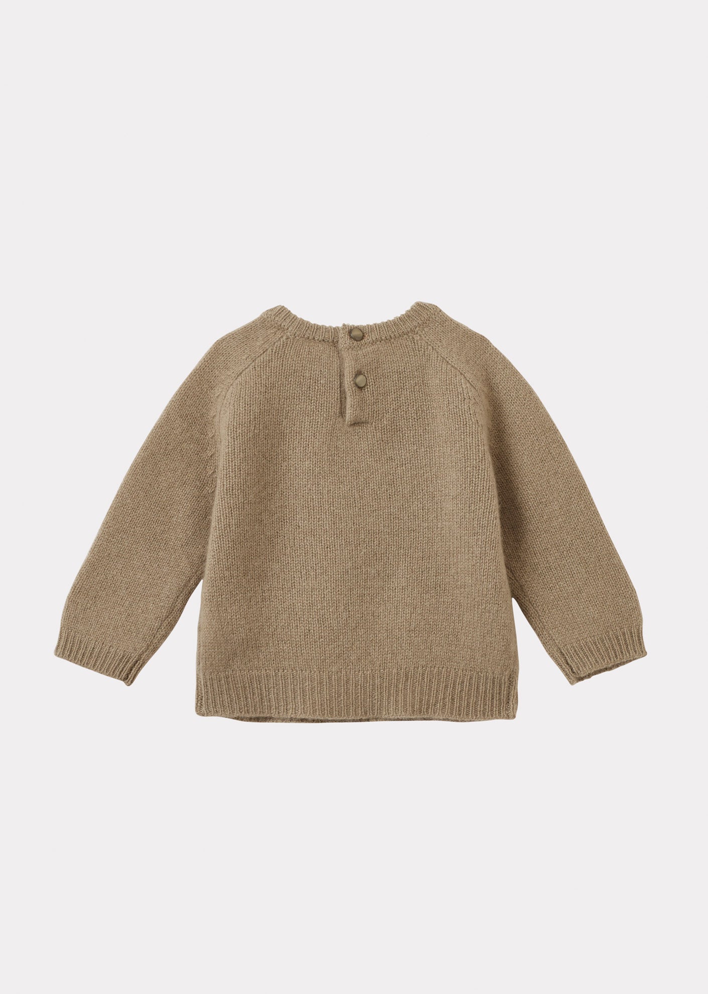 POA BABY CASHMERE JUMPER - KHAKI