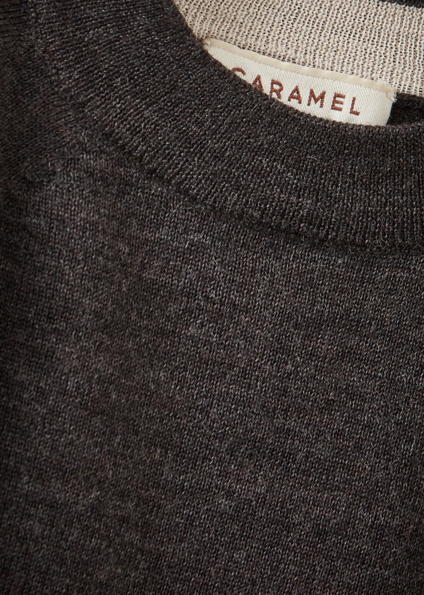 KEIRA BABY MERINO WOOL JUMPER - DARK GREY MELANGE