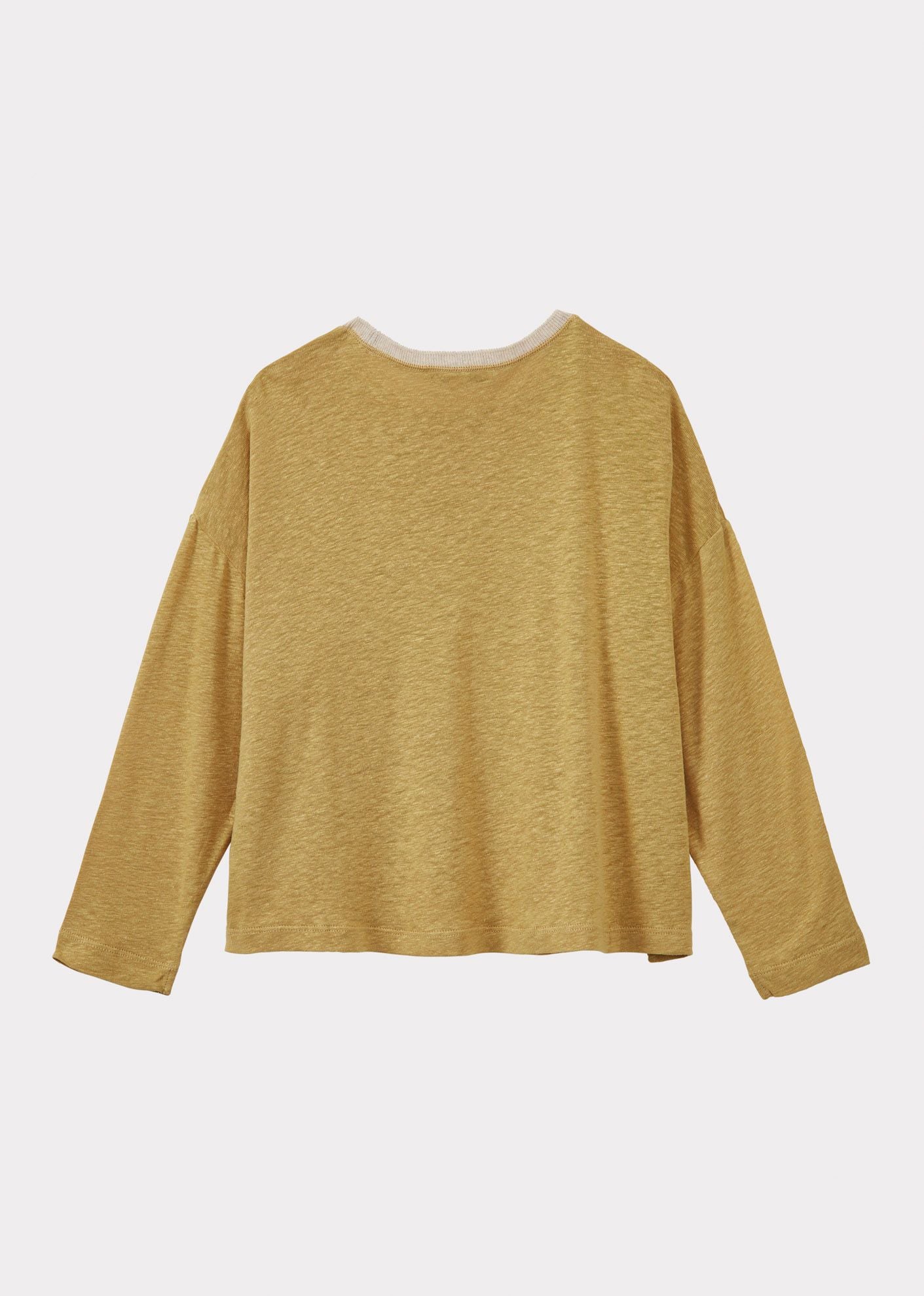 BUDE CHILDREN’S LONG-SLEEVED T-SHIRT - OCHRE