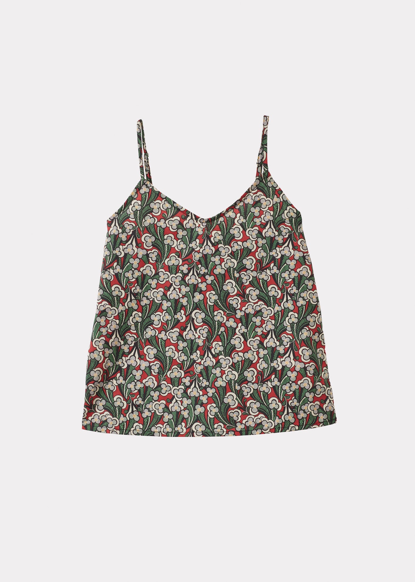 CAMILLA GIRL'S COTTON CAMISOLE TOP - LIBERTY LAITH PRINT