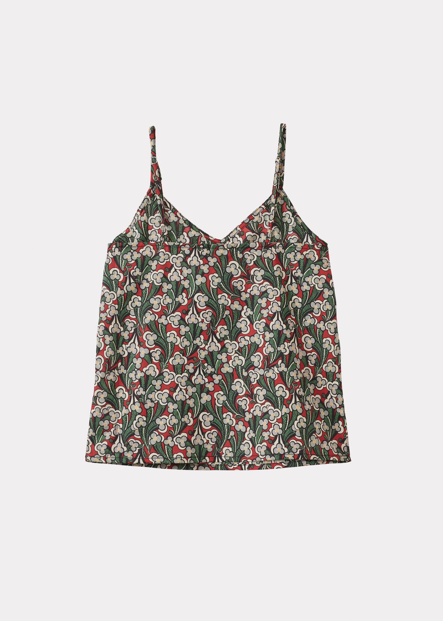 CAMILLA GIRL'S COTTON CAMISOLE TOP - LIBERTY LAITH PRINT