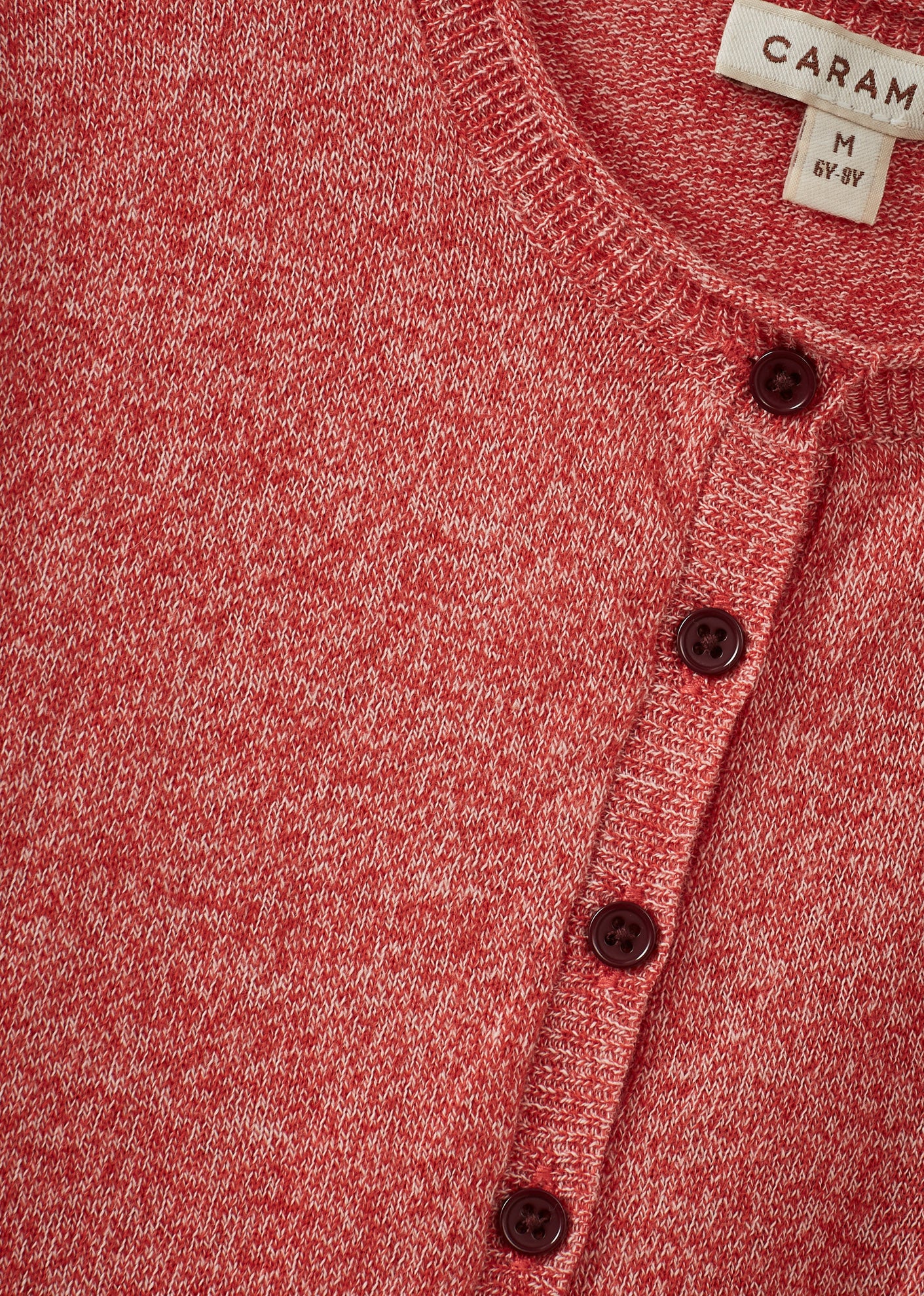 GOLDFINCH CHILDREN'S COTTON JUMPER - TOMATO MELANGE